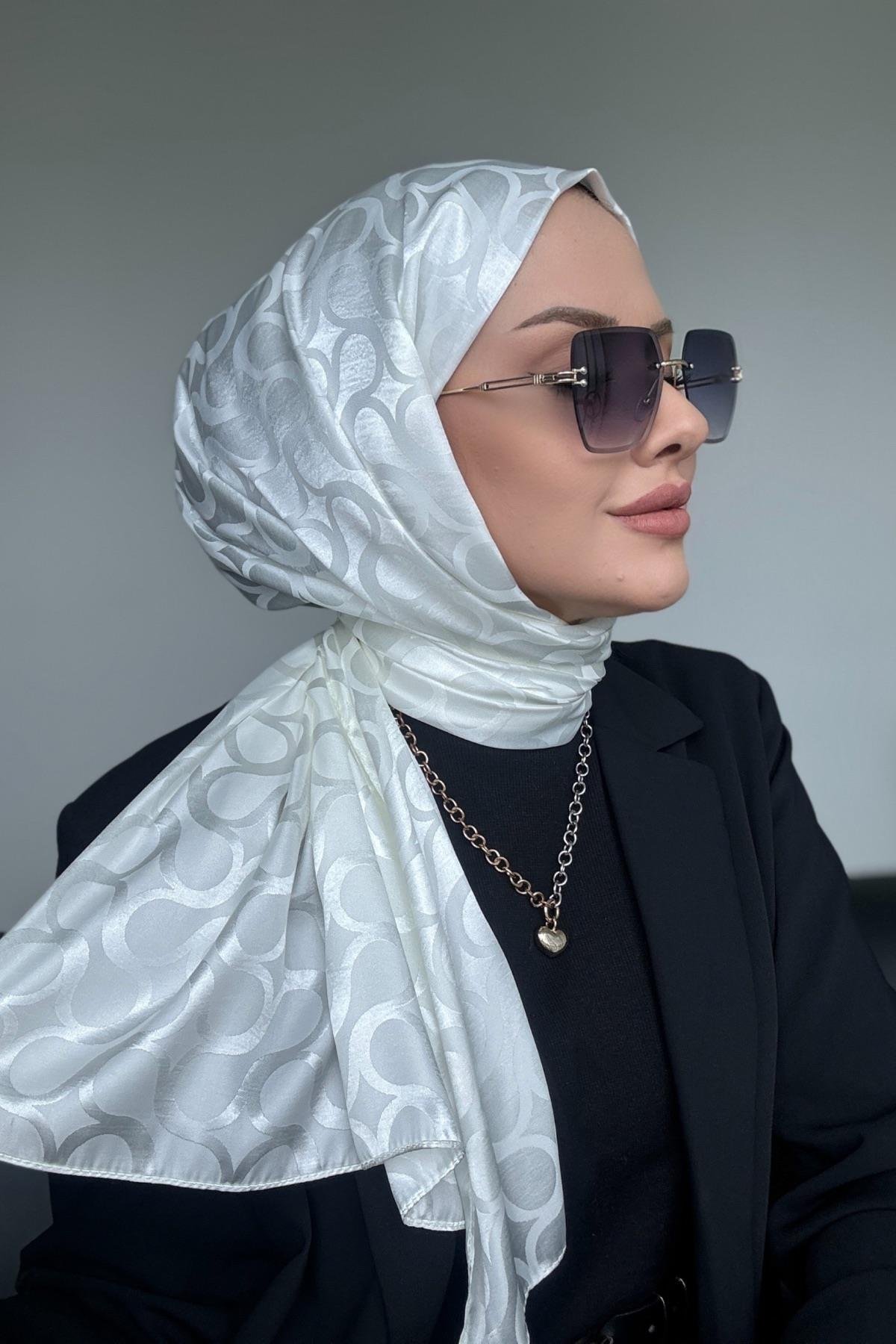 Sarmal İpeksi Jakar Şal Ekru