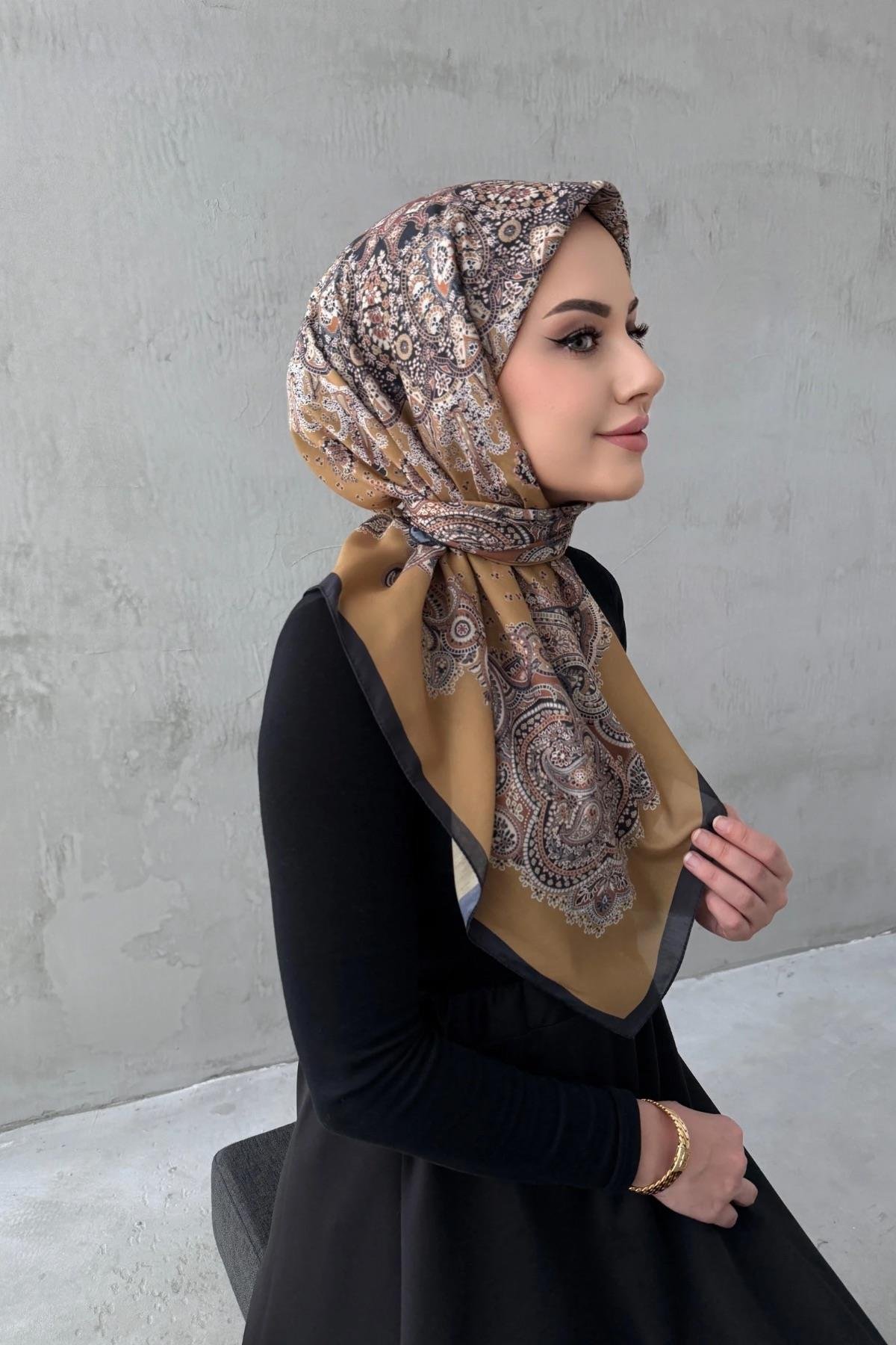 Taba Mira Bohem Modal İpek Eşarp