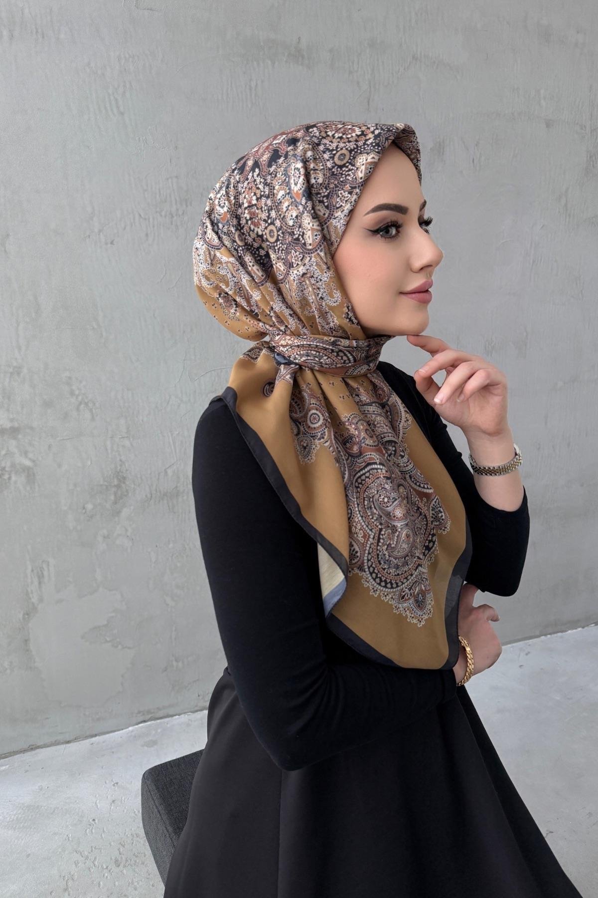 Taba Mira Bohem Modal İpek Eşarp