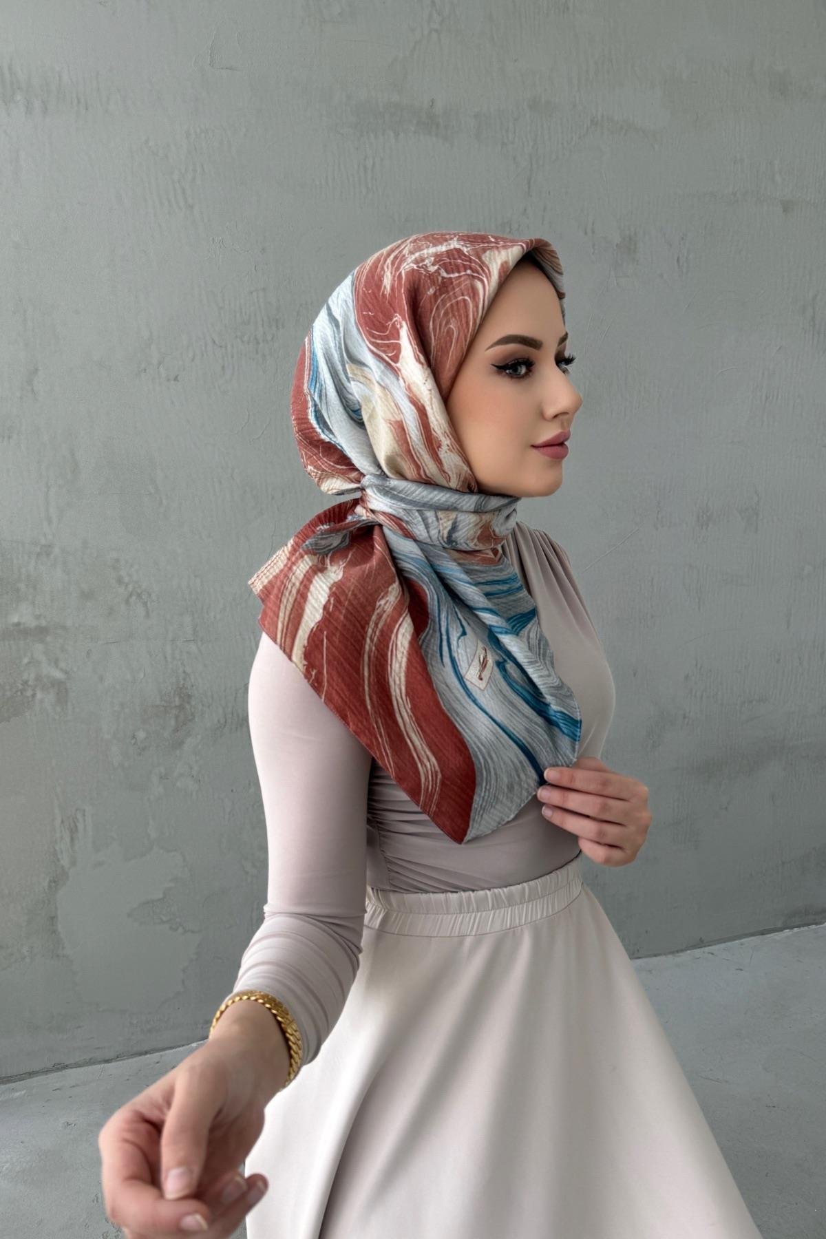 Tarçın Masal Naturel Eşarp 