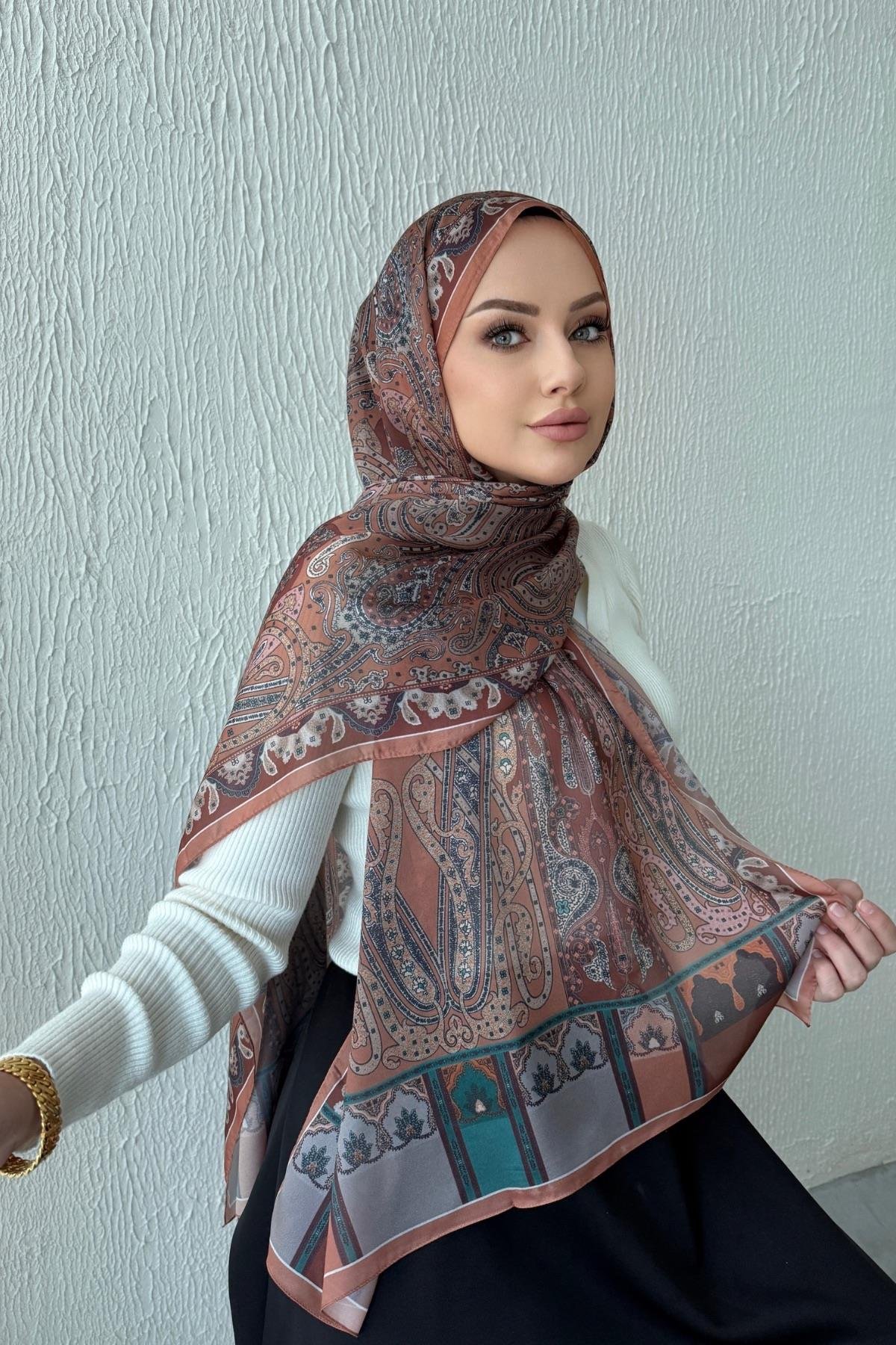 Tarçın & Tarçın Etro Otantik Hint İpeği Şal