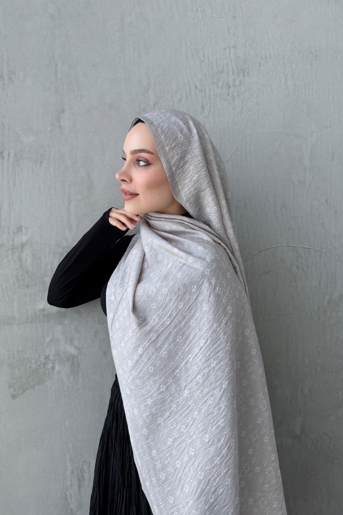 Taş Rengi Gua Modal İpek Şal