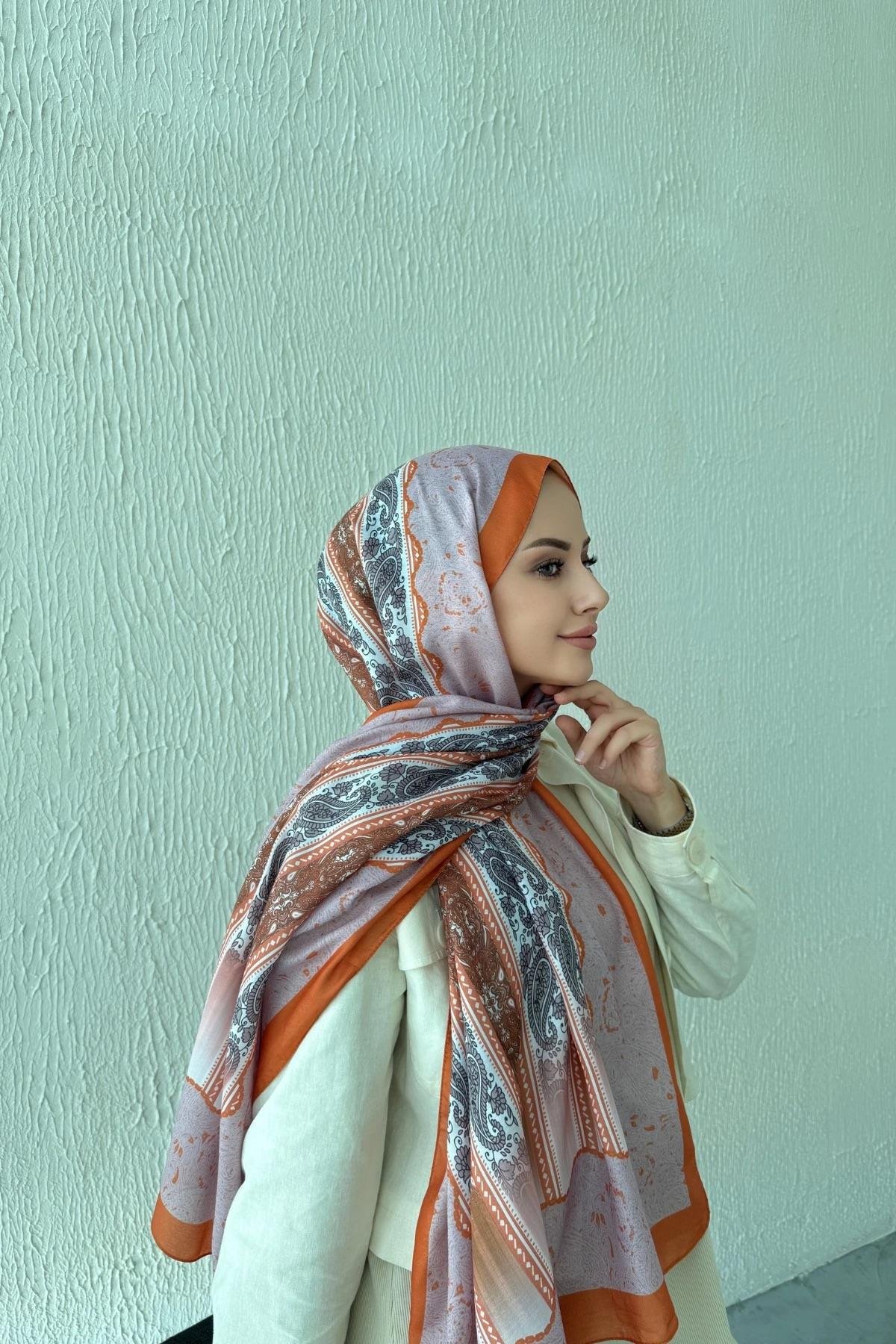 Turuncu Etro Soft Şal