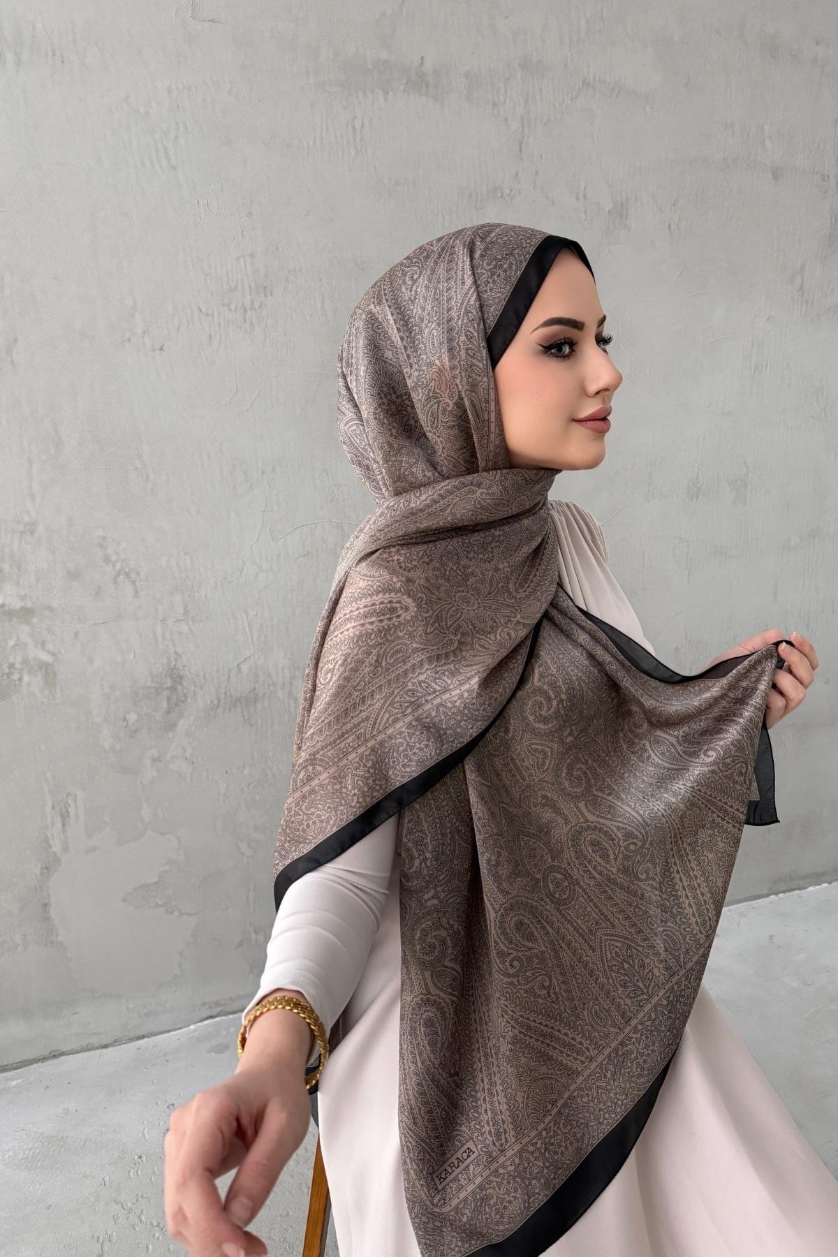 Vizon Asu Otantik Hint İpeği Şal