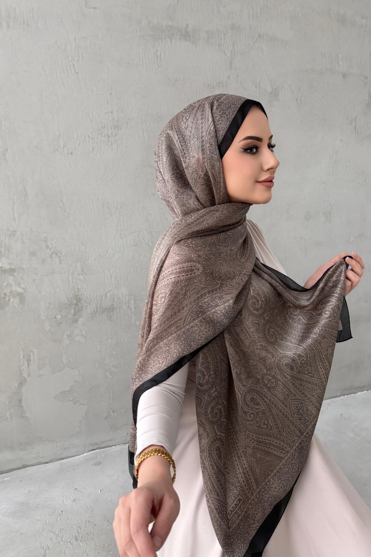 Vizon Asu Otantik Hint İpeği Şal