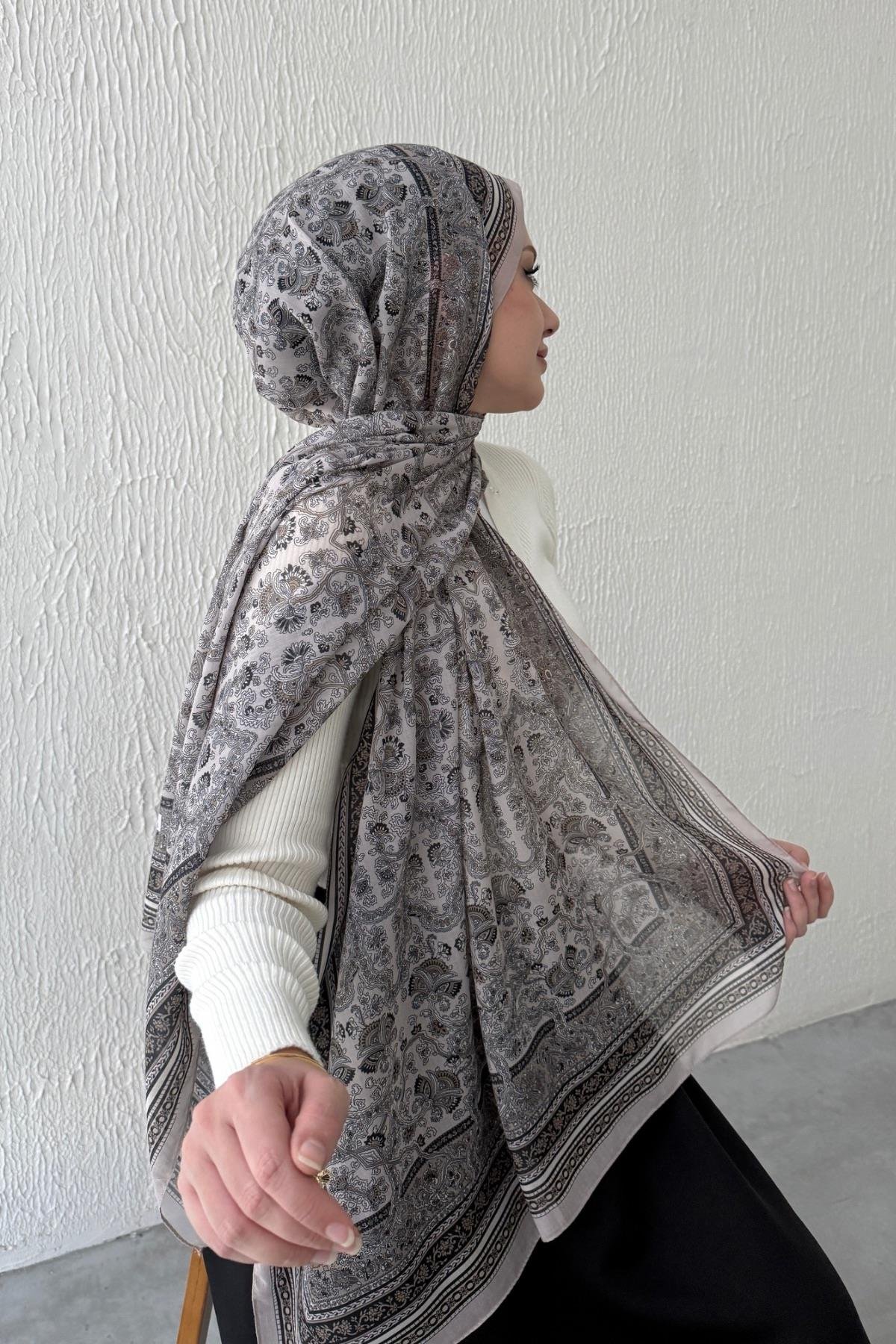 Vizon Bohem Modal İpek Şal  