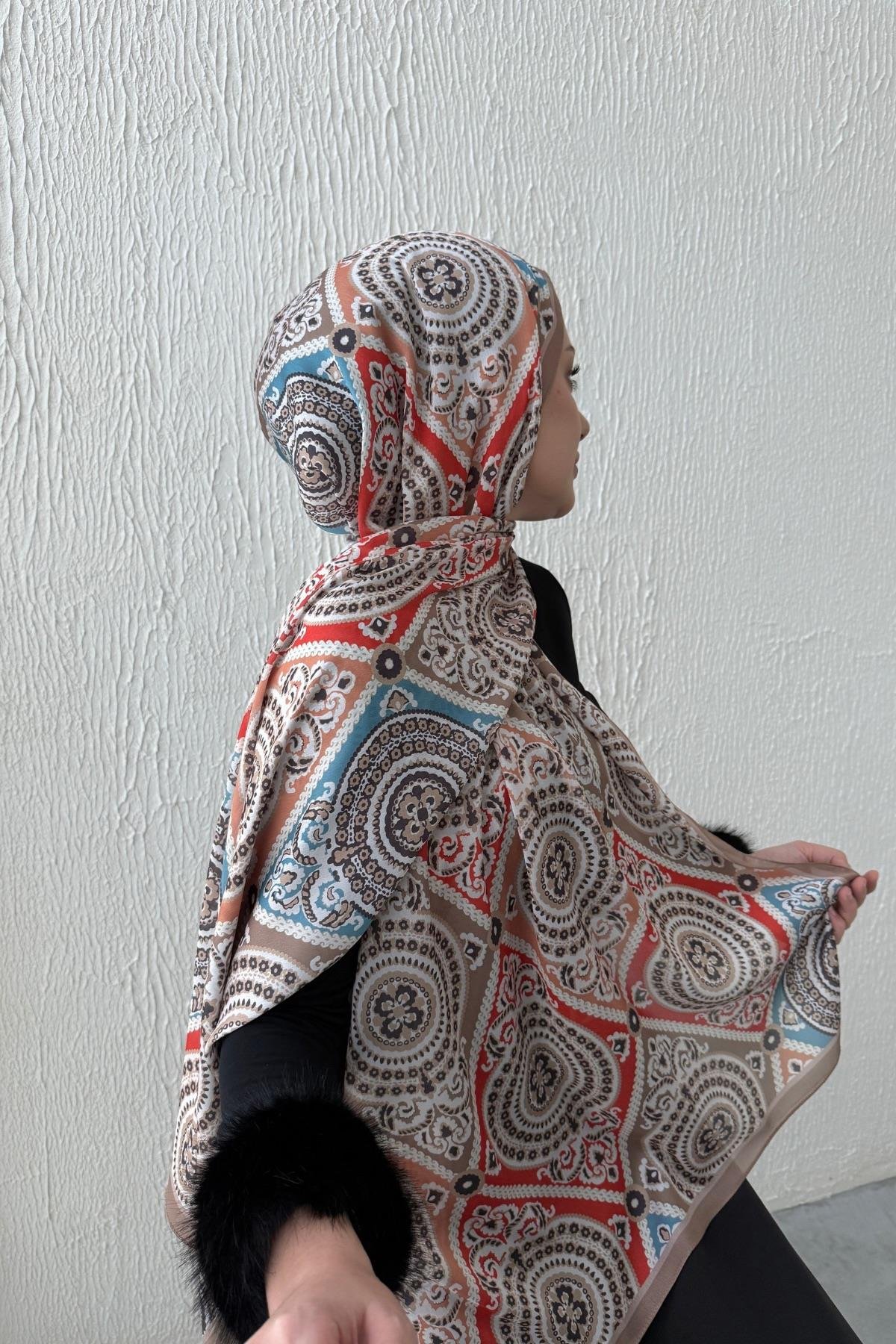 Vizon Kösem Hint İpeği Şal