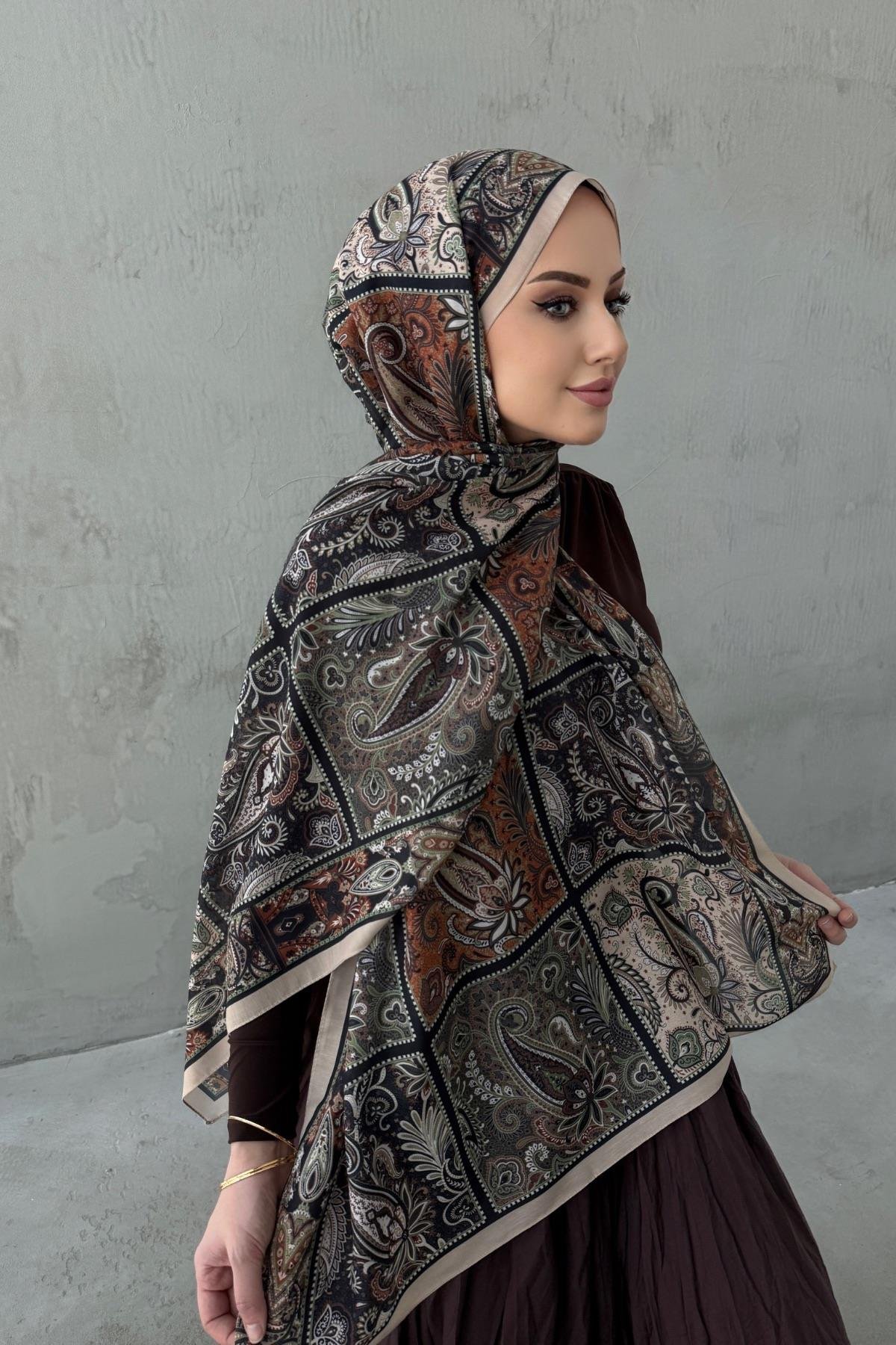 Vizon Maveran Bohem Modal İpek Şal