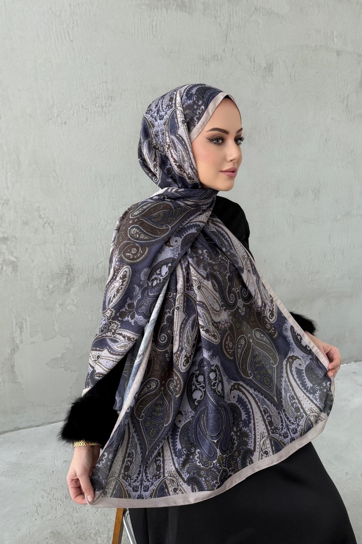 Vizon&Mor Amour Bohem Modal İpek Şal