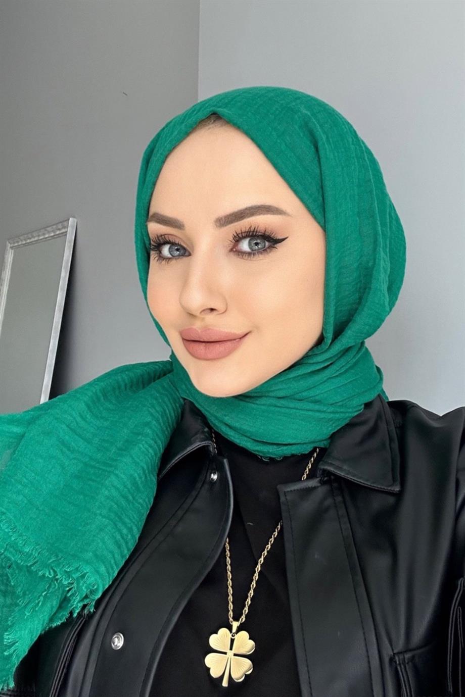 Yeşil Bürümcük Şal