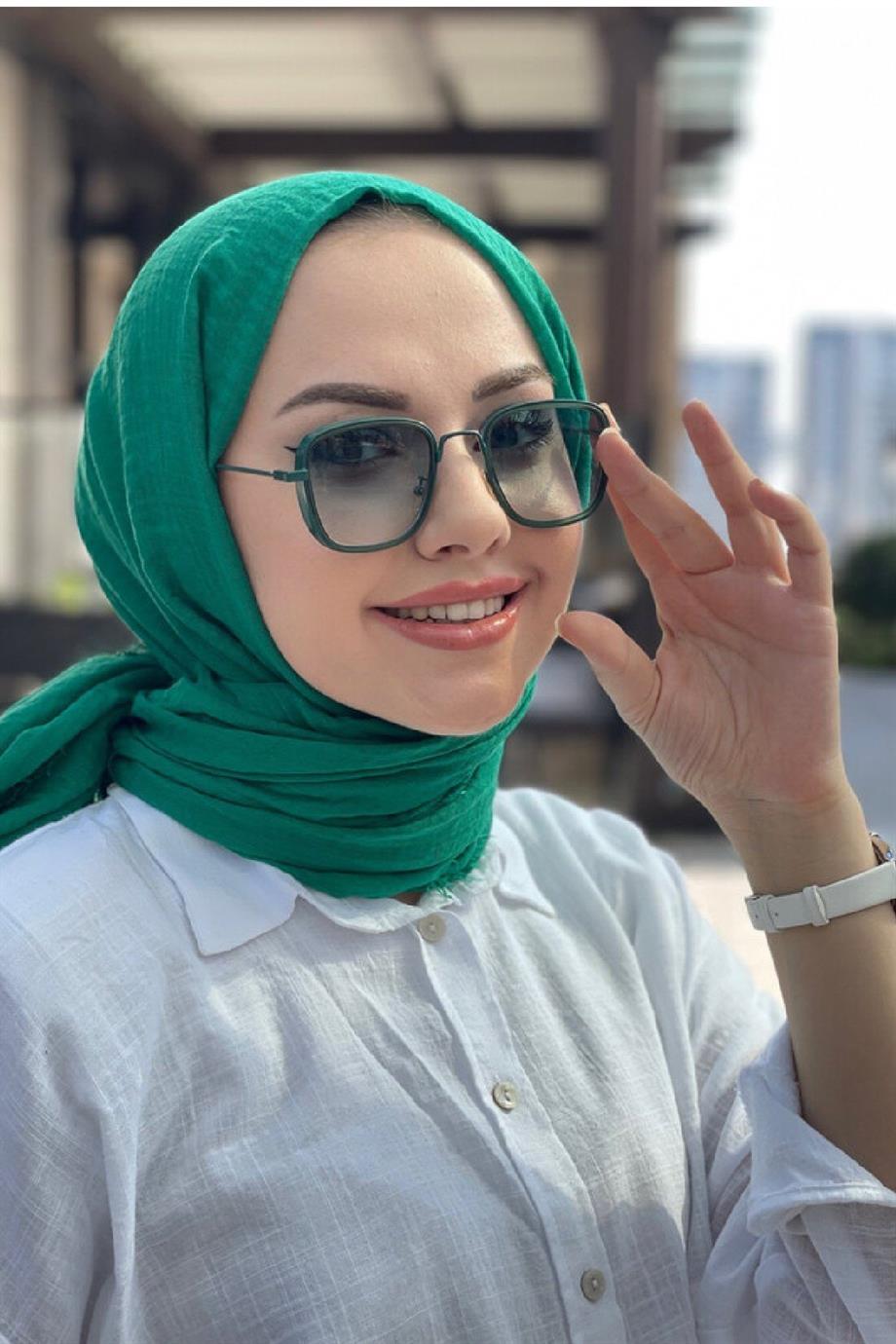 Yeşil Bürümcük Şal