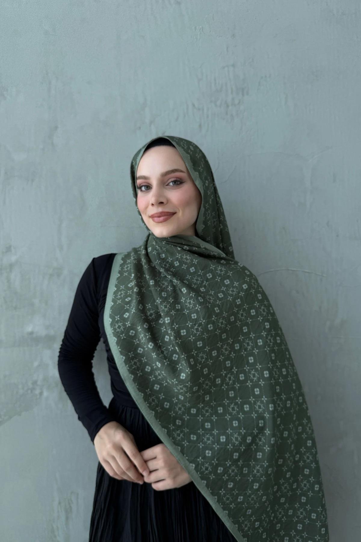 Yeşil Gua Modal İpek Şal
