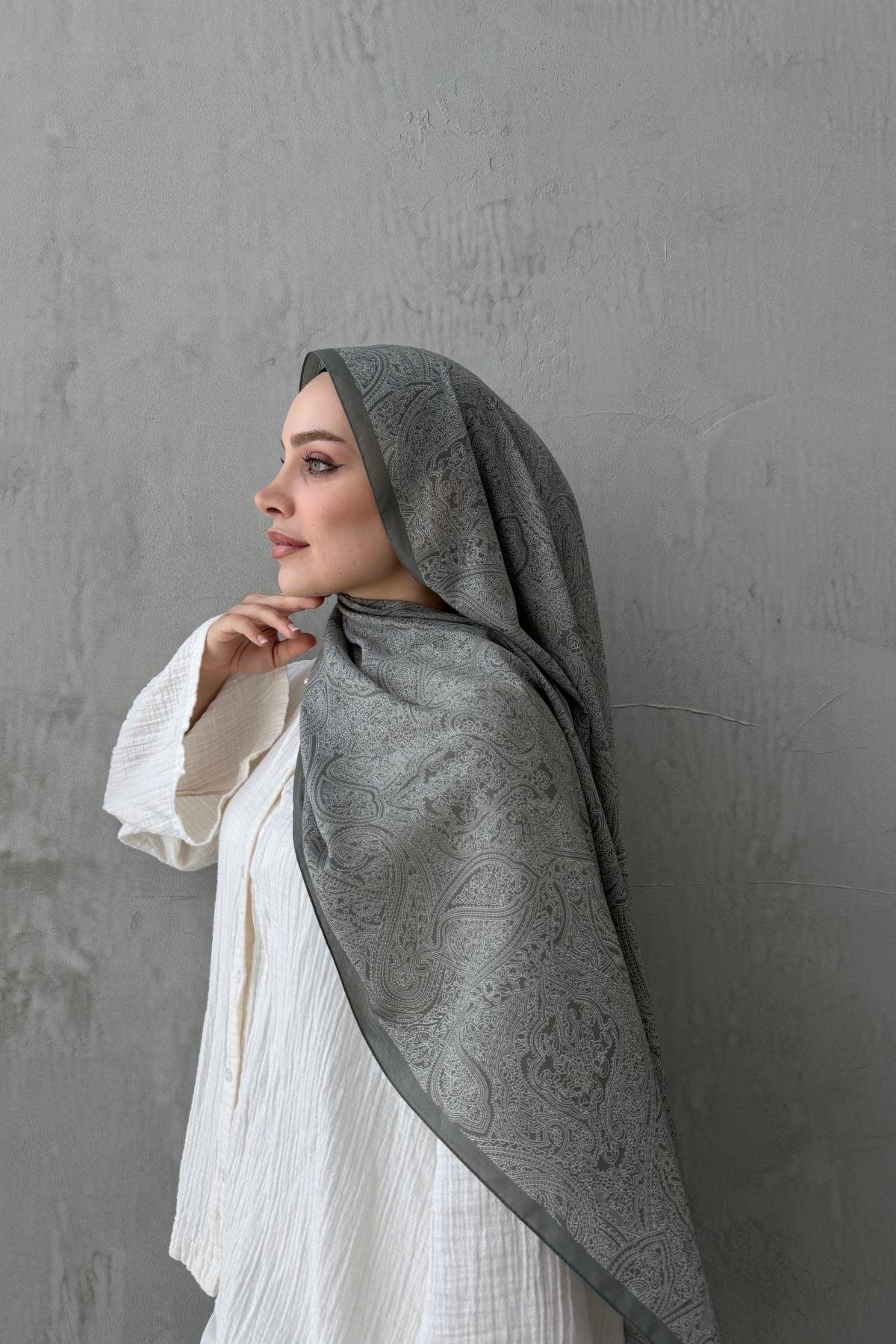 Yeşil Harmoni Modal İpek Şal