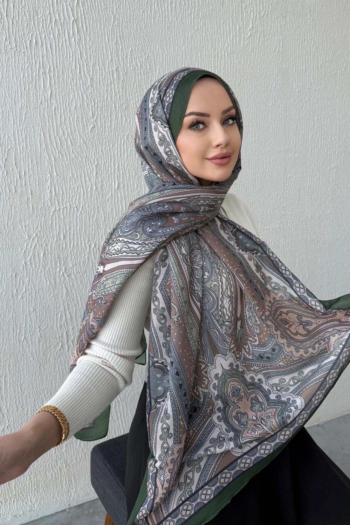 Yeşil & Vizon Etro Soft Şal