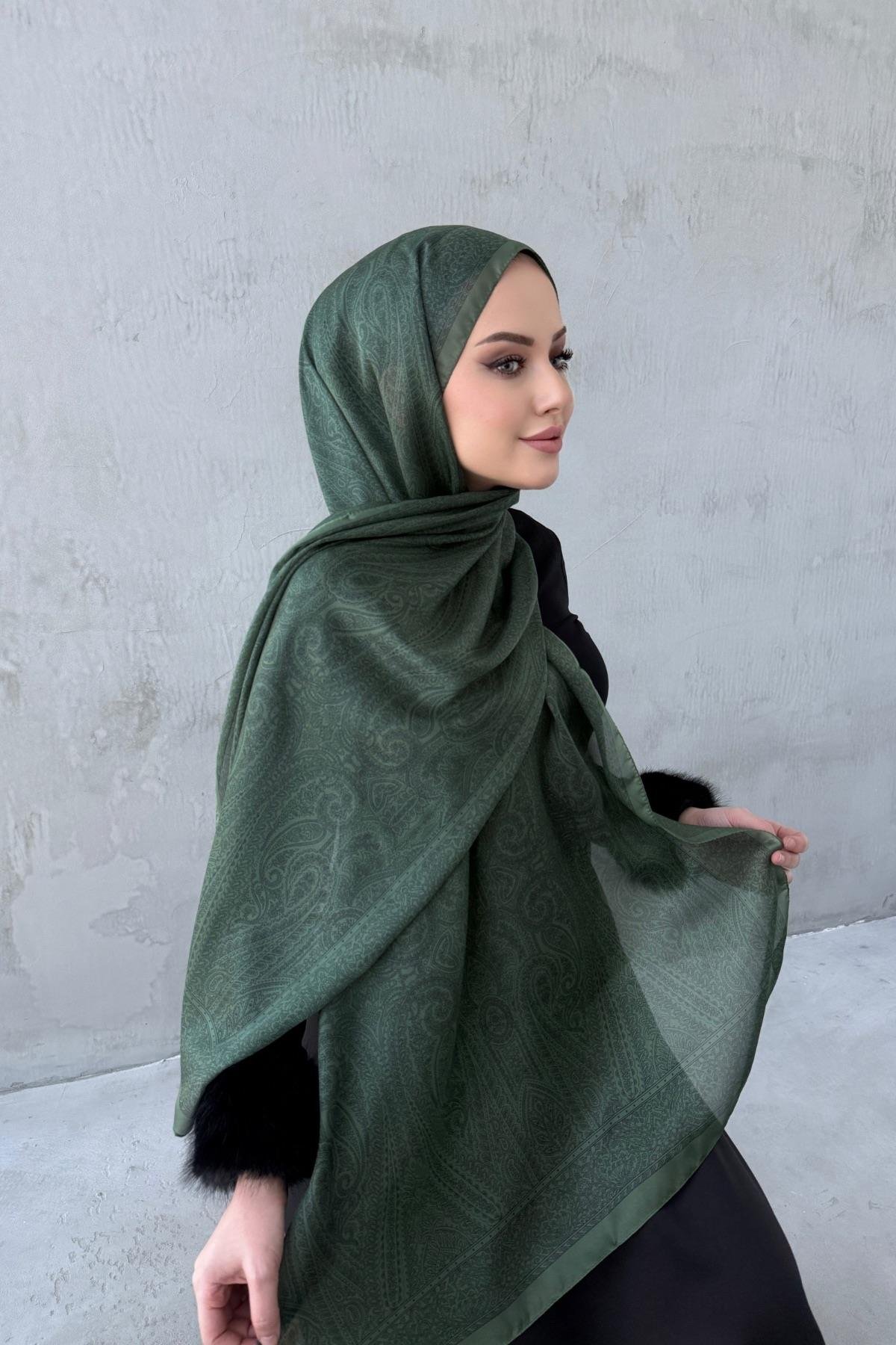 Yeşil&Yeşil Asu Otantik Hint İpeği Şal