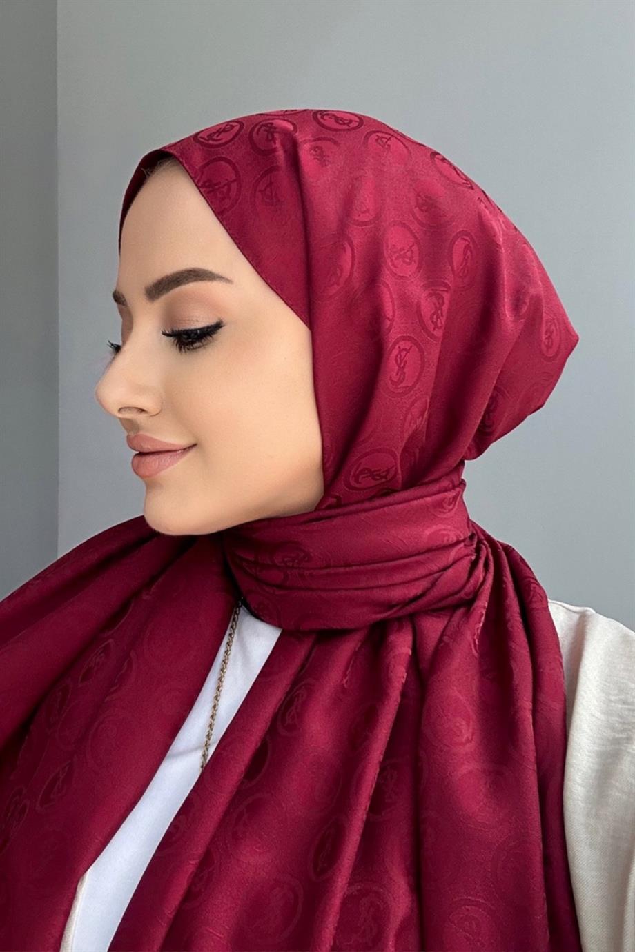 Ysl desen jakar sal  bordo