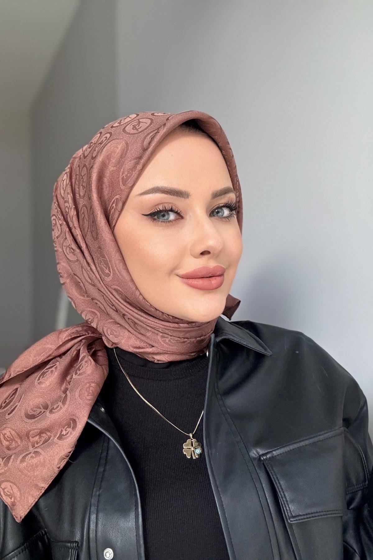 Ysl İpeksi Jakar Eşarp Tatlı Kahve