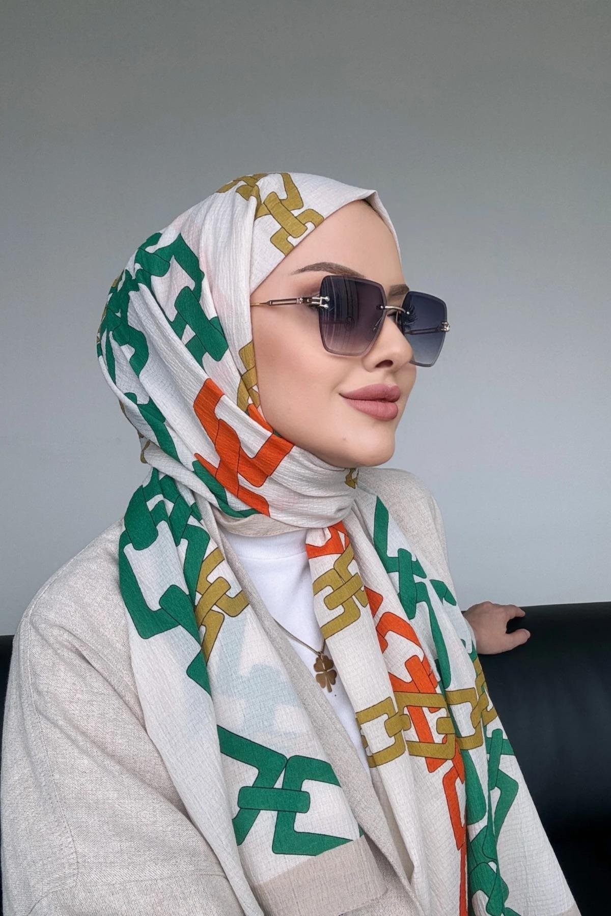 Zincir desen naturel sal renkli