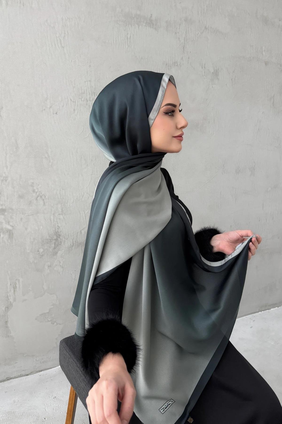 Zümrüt Degrade Şal 