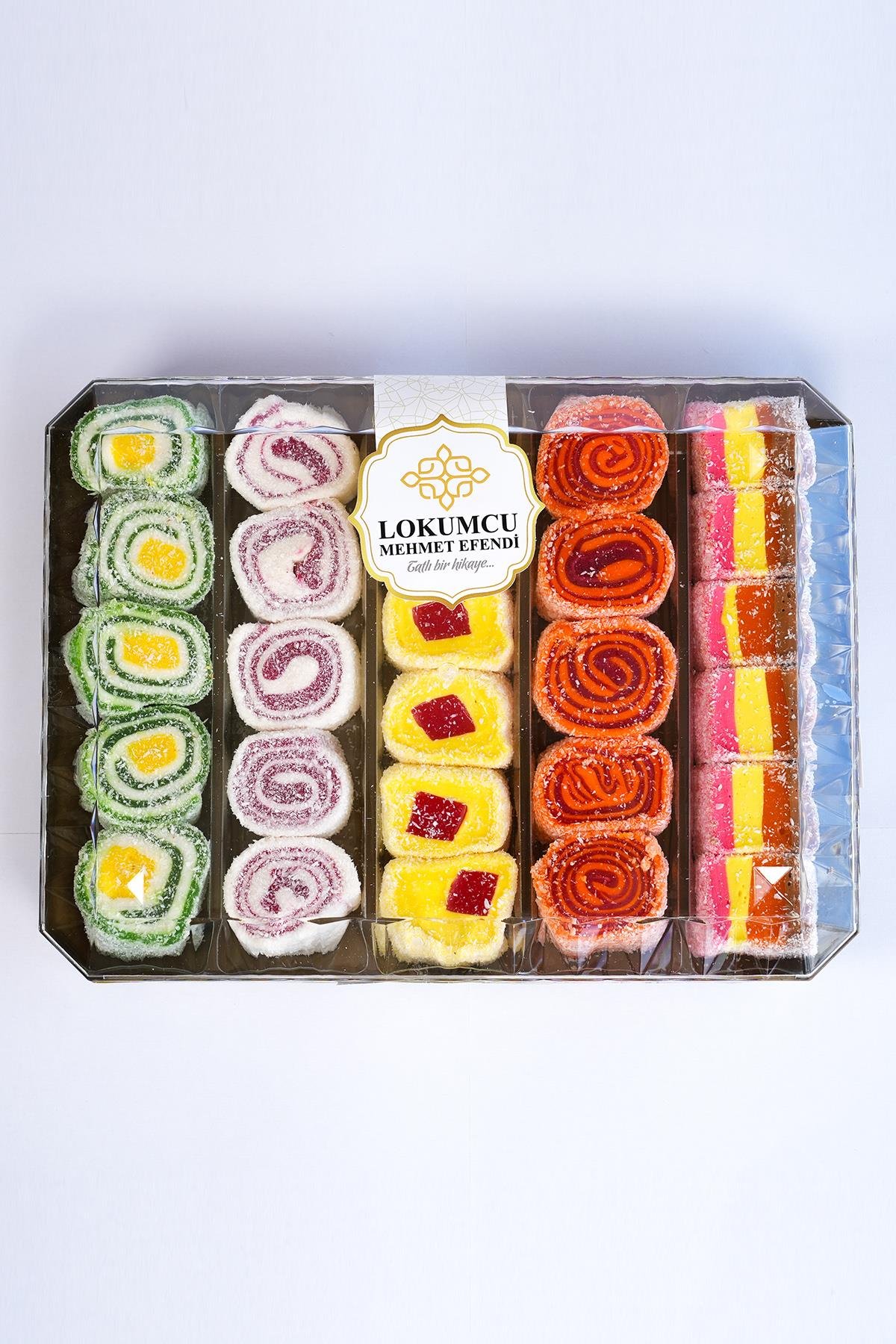 1000 Gr Şeffaf Paketli Meyve Aromalı Lokum  1 Kg