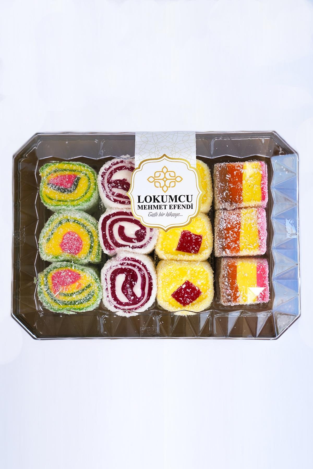 500 Gr Şeffaf Paketli Meyve Aromalı Lokum  500 Gr