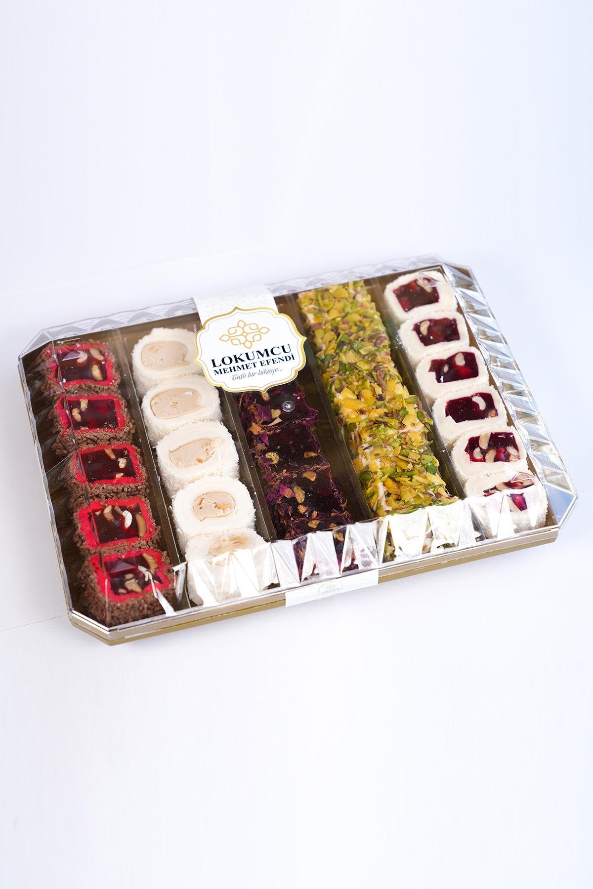 800 Gr Şeffaf Paketli Lüks Kuruyemişli Lokum  800 Gr