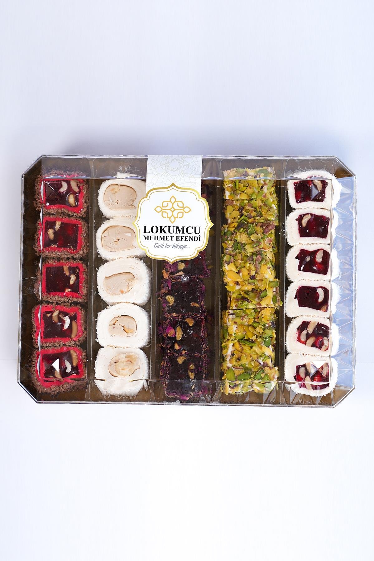 800 Gr Şeffaf Paketli Lüks Kuruyemişli Lokum