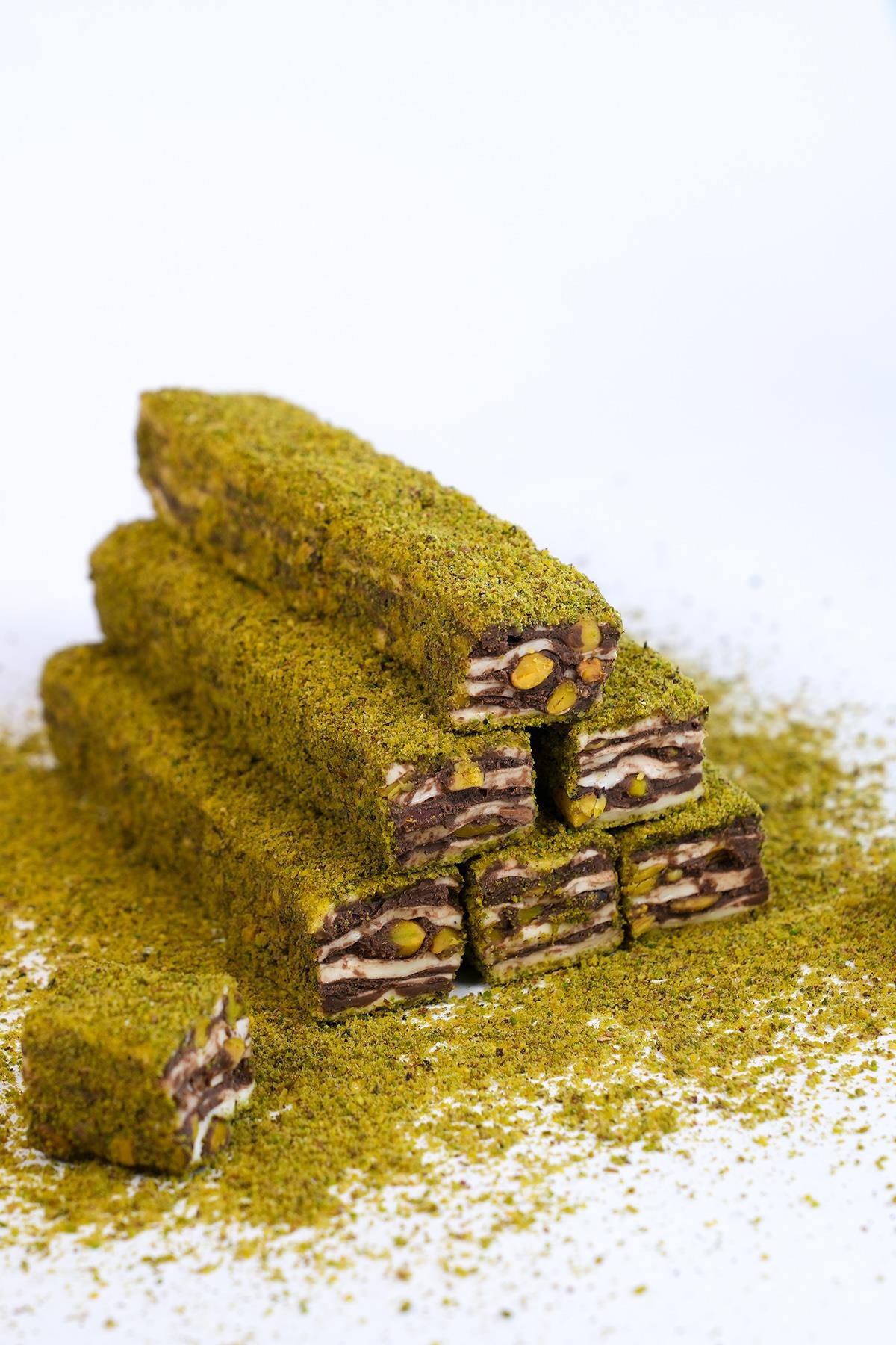 Antep Fıstıklı Çikolatalı Baklava Lokum 500 Gr