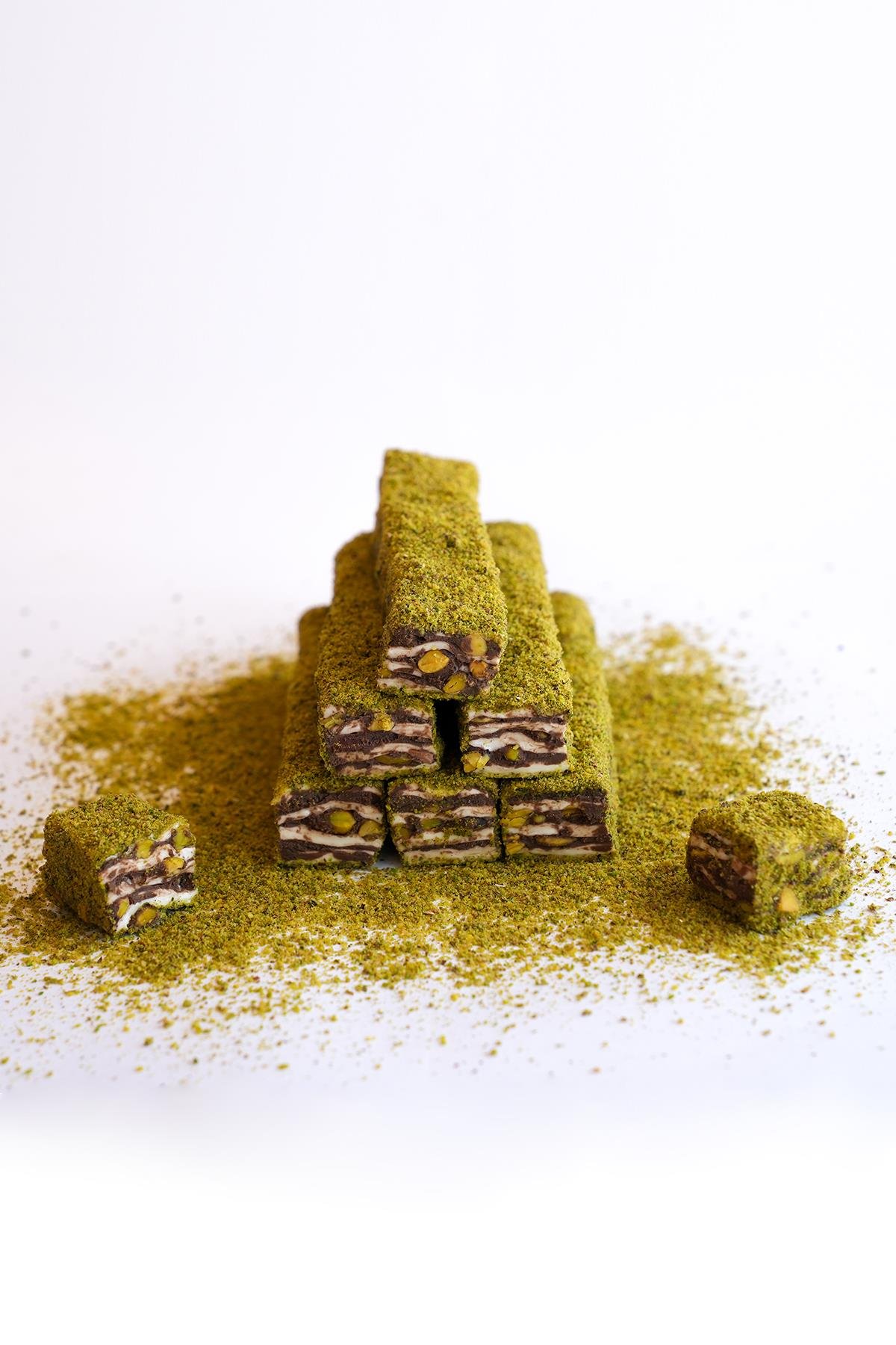 Antep Fıstıklı Çikolatalı Baklava Lokum 500 Gr