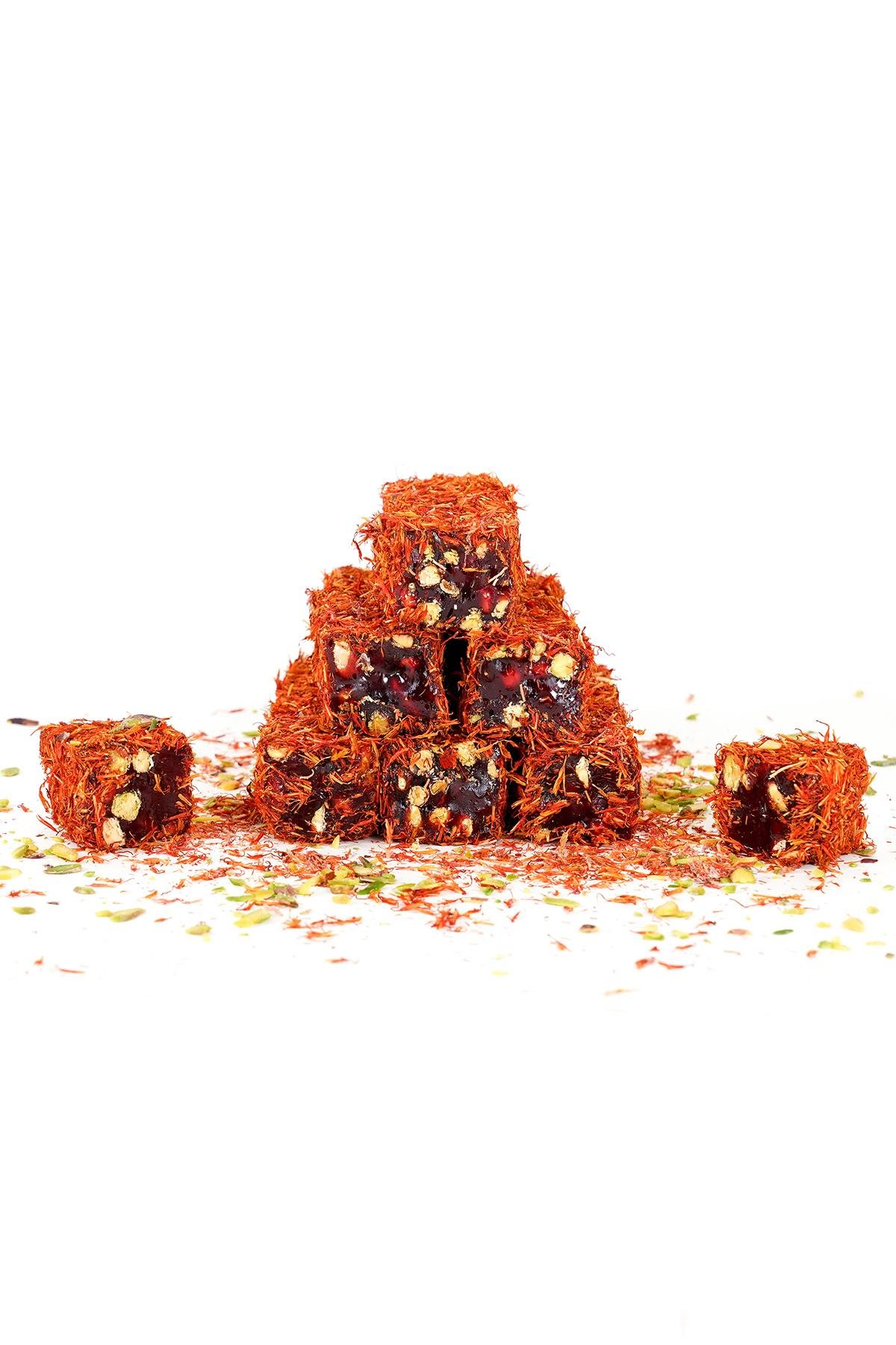 Aspirli Narlı Fıstıklı Kesme Fitil Lokum 500 Gr