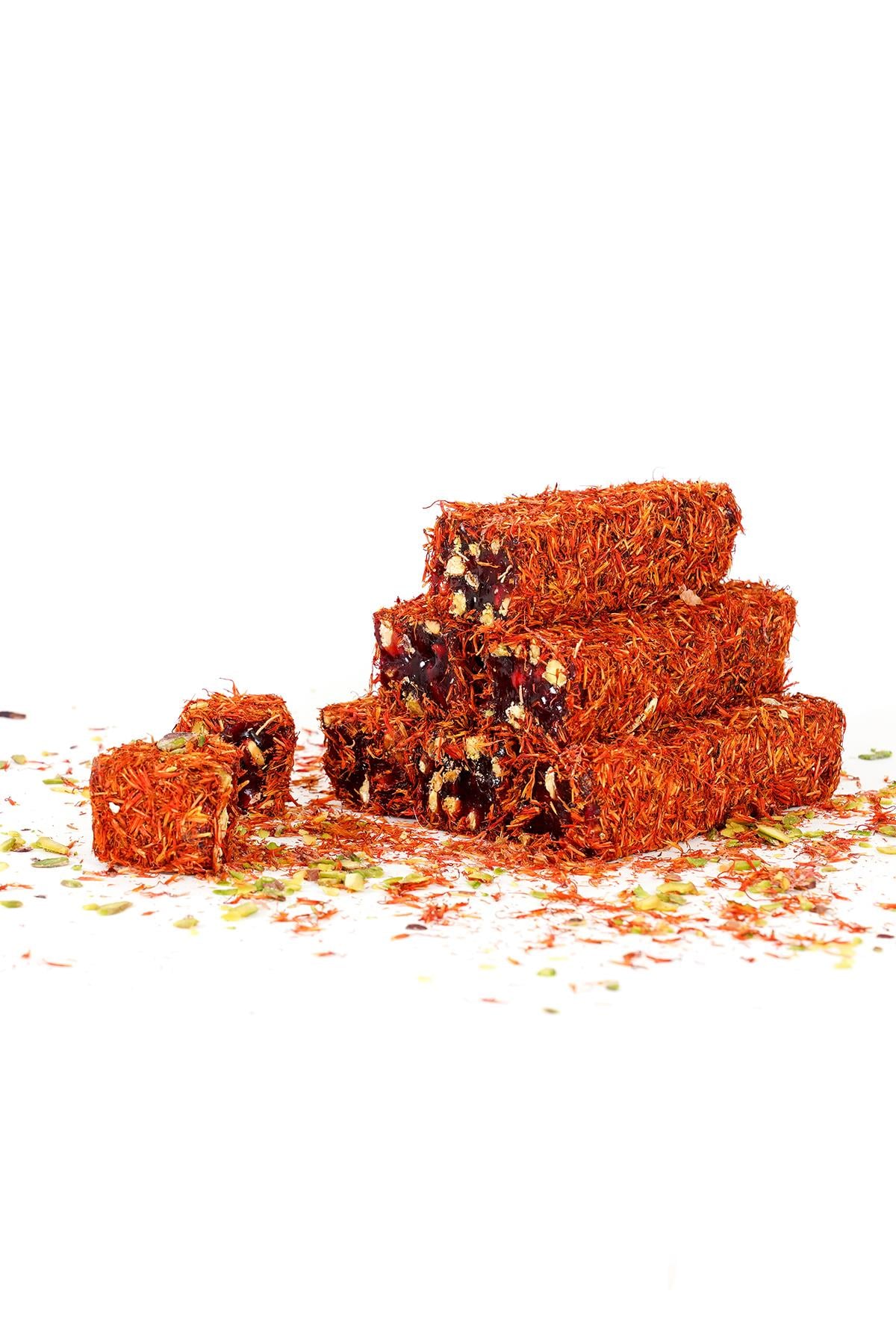 Aspirli Narlı Fıstıklı Kesme Fitil Lokum 500 Gr