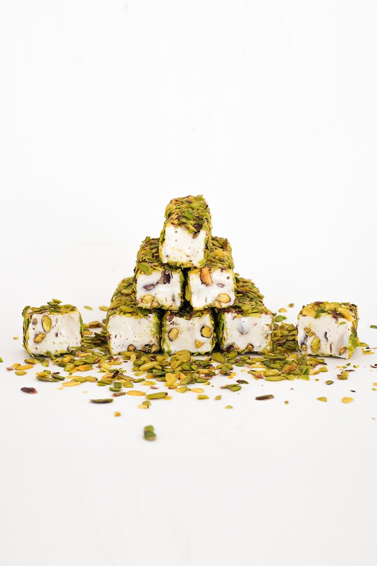 File Fıstıklı Vanilyalı Fıstıklı Kesme Fitil Lokum 500 Gr