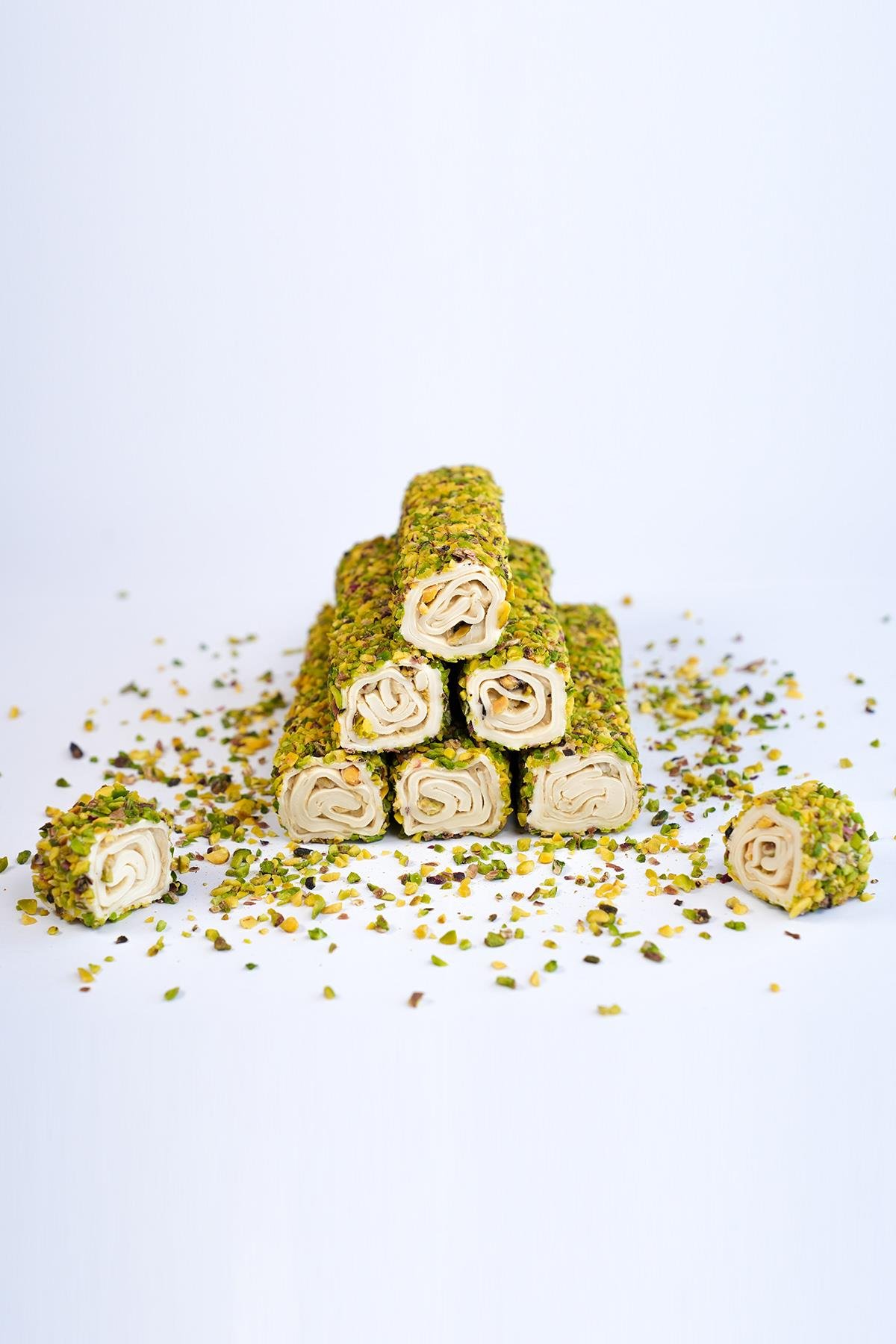 Pirinç Antep Fıstıklı Vanilyalı Tahinli Sarma Lokum 1 Kg