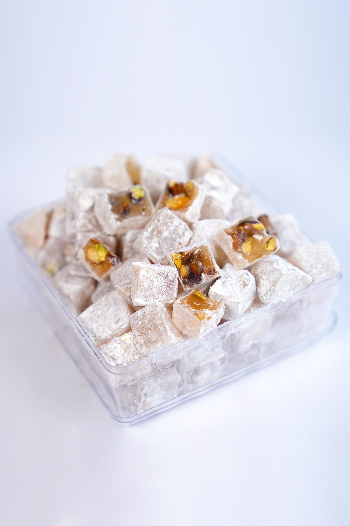 Pudralı Çifte Kavrulmuş Antep Fıstıklı Lokum 1 Kg