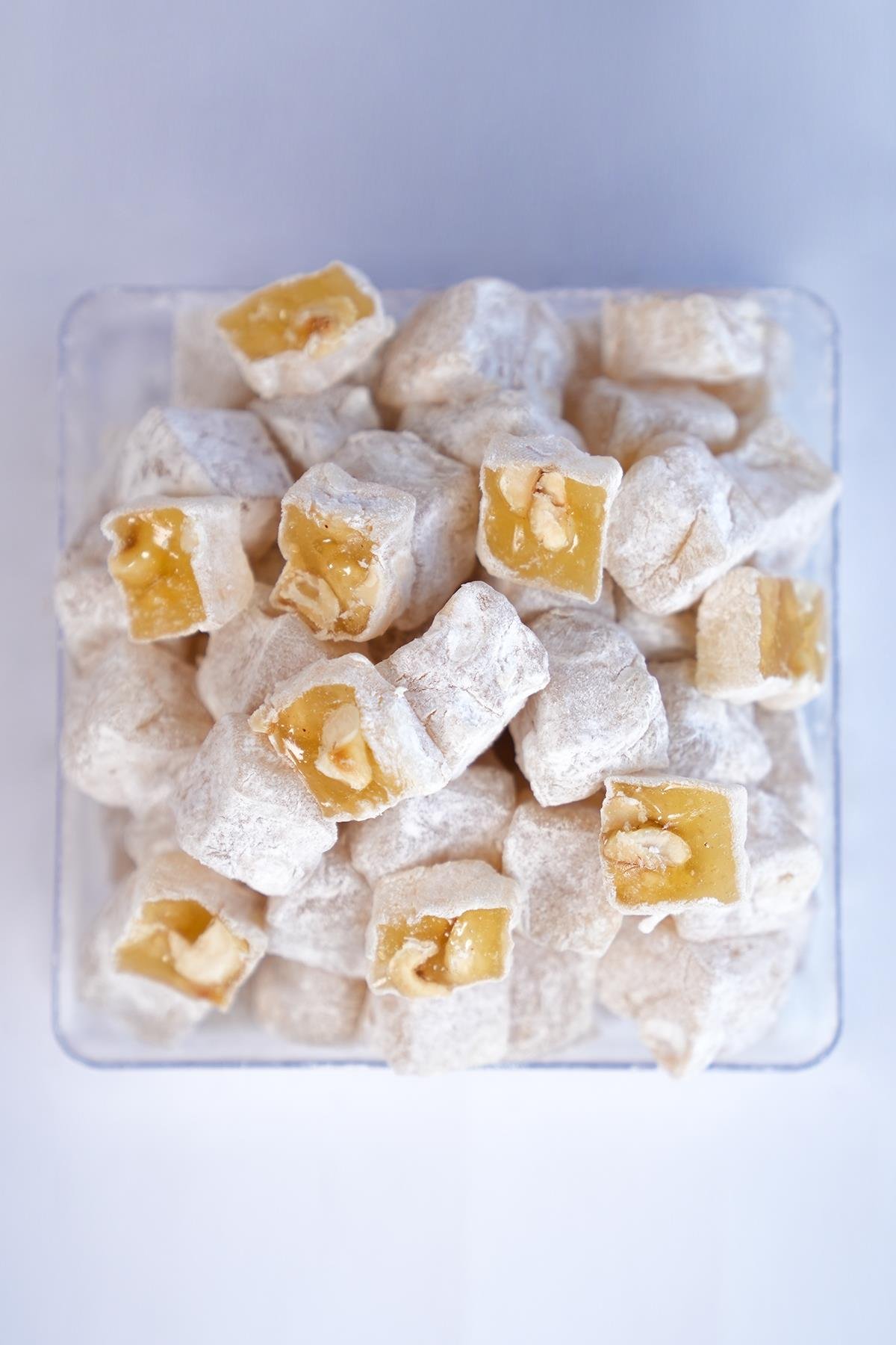 Pudralı Çifte Kavrulmuş Fındıklı Lokum 500 Gr