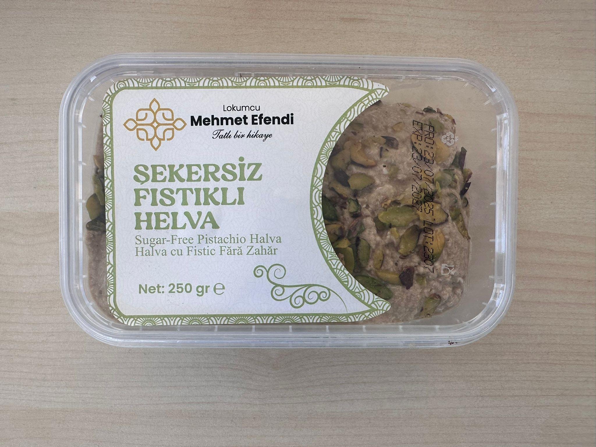 ŞEKERSİZ FISTIKLI HELVA