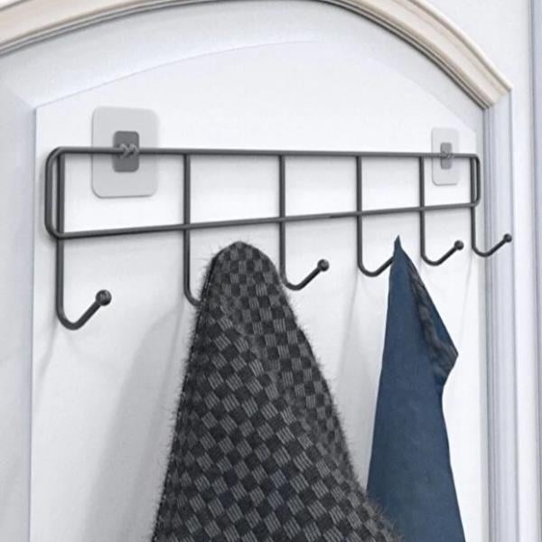 6'lı Yapışkanlı Kapı Arkası Askı