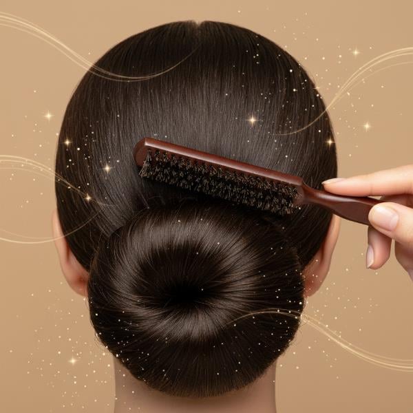 Ahşap Saplı Topuz Tarağı