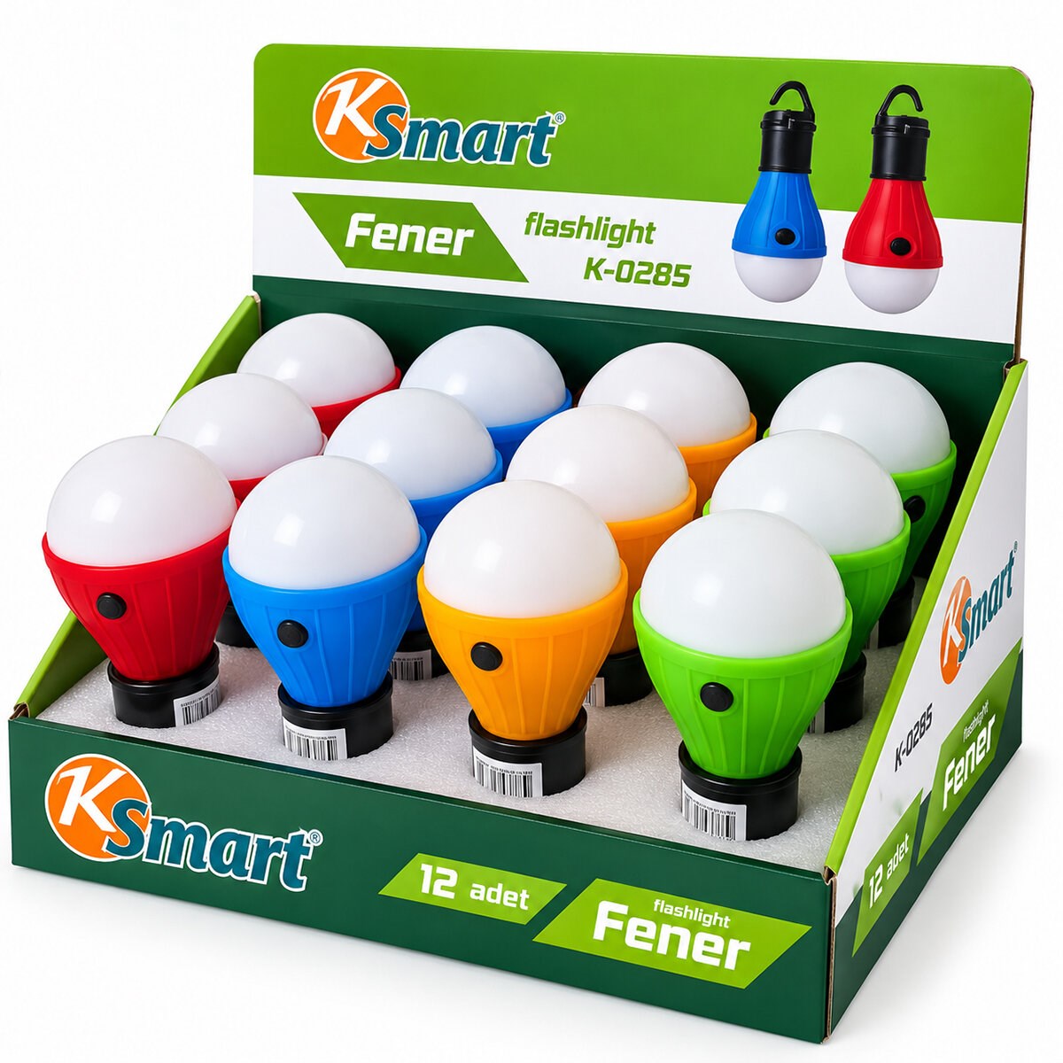 Ampul Fener - Pilli - Askılı - 1 Adet