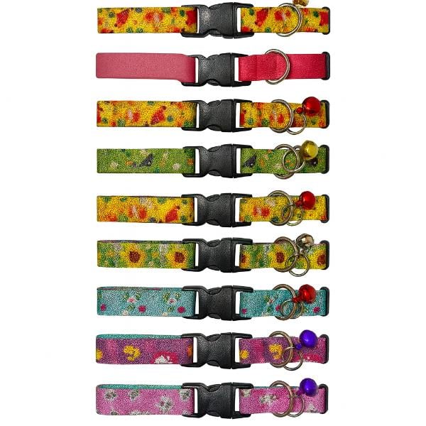 Desenli Zilli Kedi Tasması