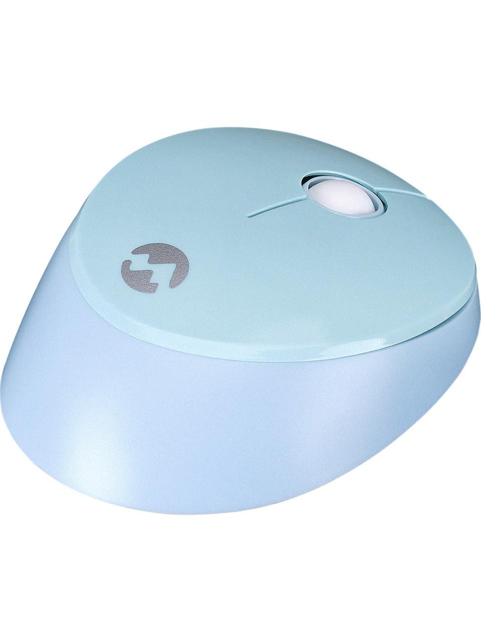 Everest ROUND KM-6282 Renkli Tuşlu Mavi Kablosuz Q Multimedia Klavye + Mouse Set