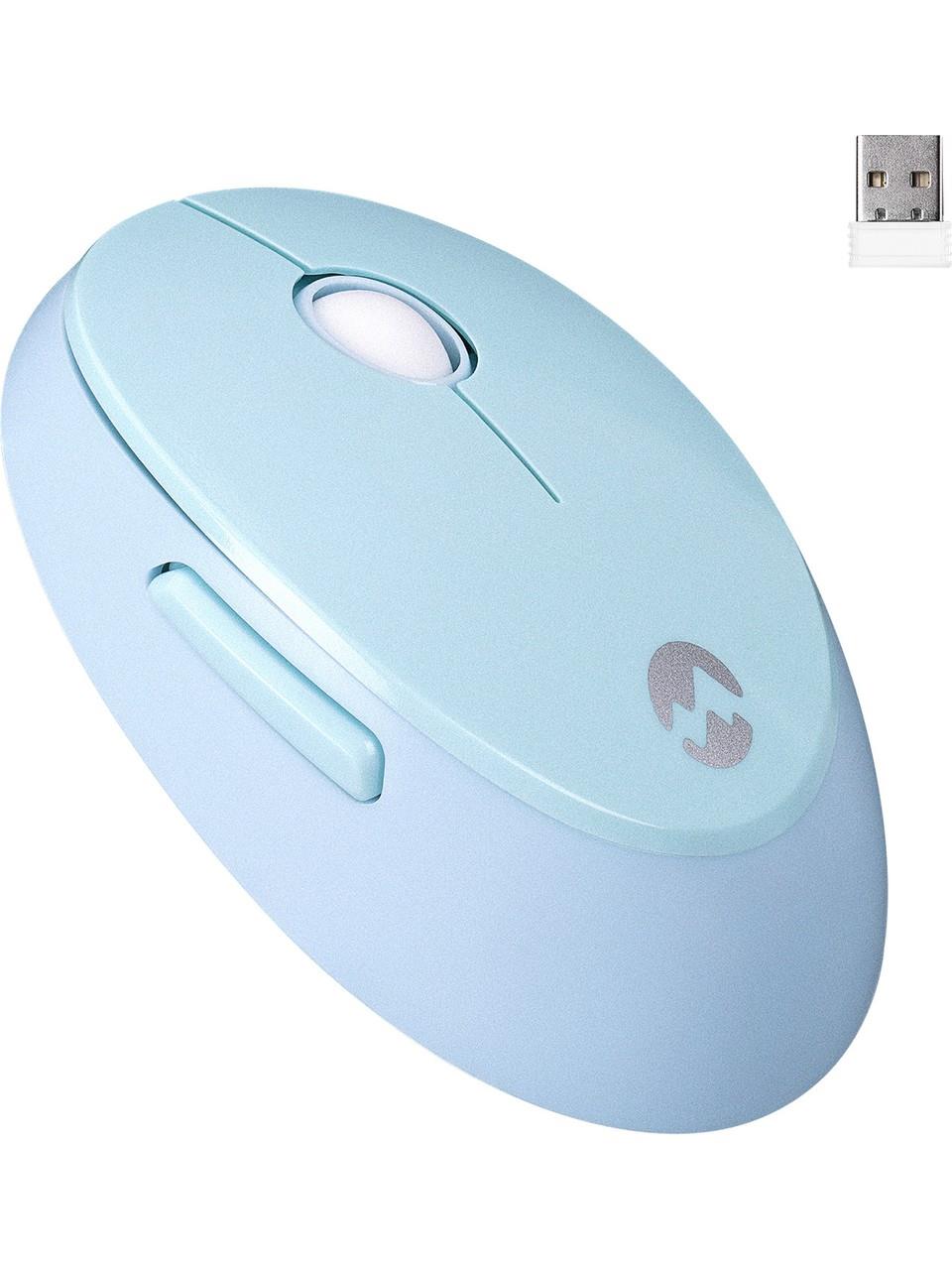 Everest ROUND KM-6282 Renkli Tuşlu Mavi Kablosuz Q Multimedia Klavye + Mouse Set