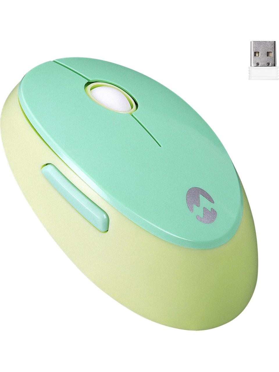 Everest ROUND KM-6282 Renkli Tuşlu Yeşil Kablosuz Q Multimedia Klavye + Mouse Set