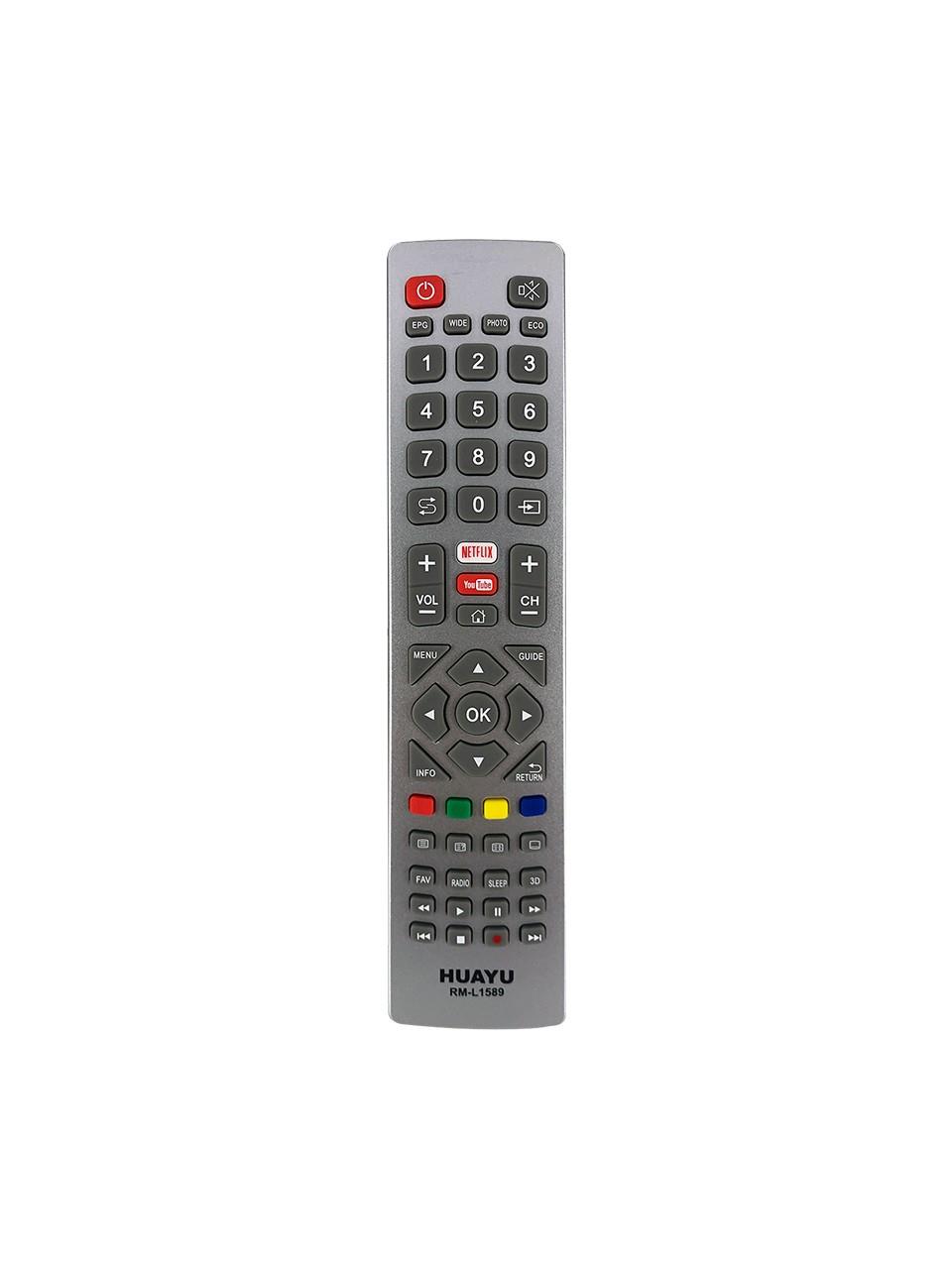 Huayu Kl RM-L1589 Sharp Aquos Netflıx-Youtube Tuşlu Lcd-Led Unıversal Kumanda