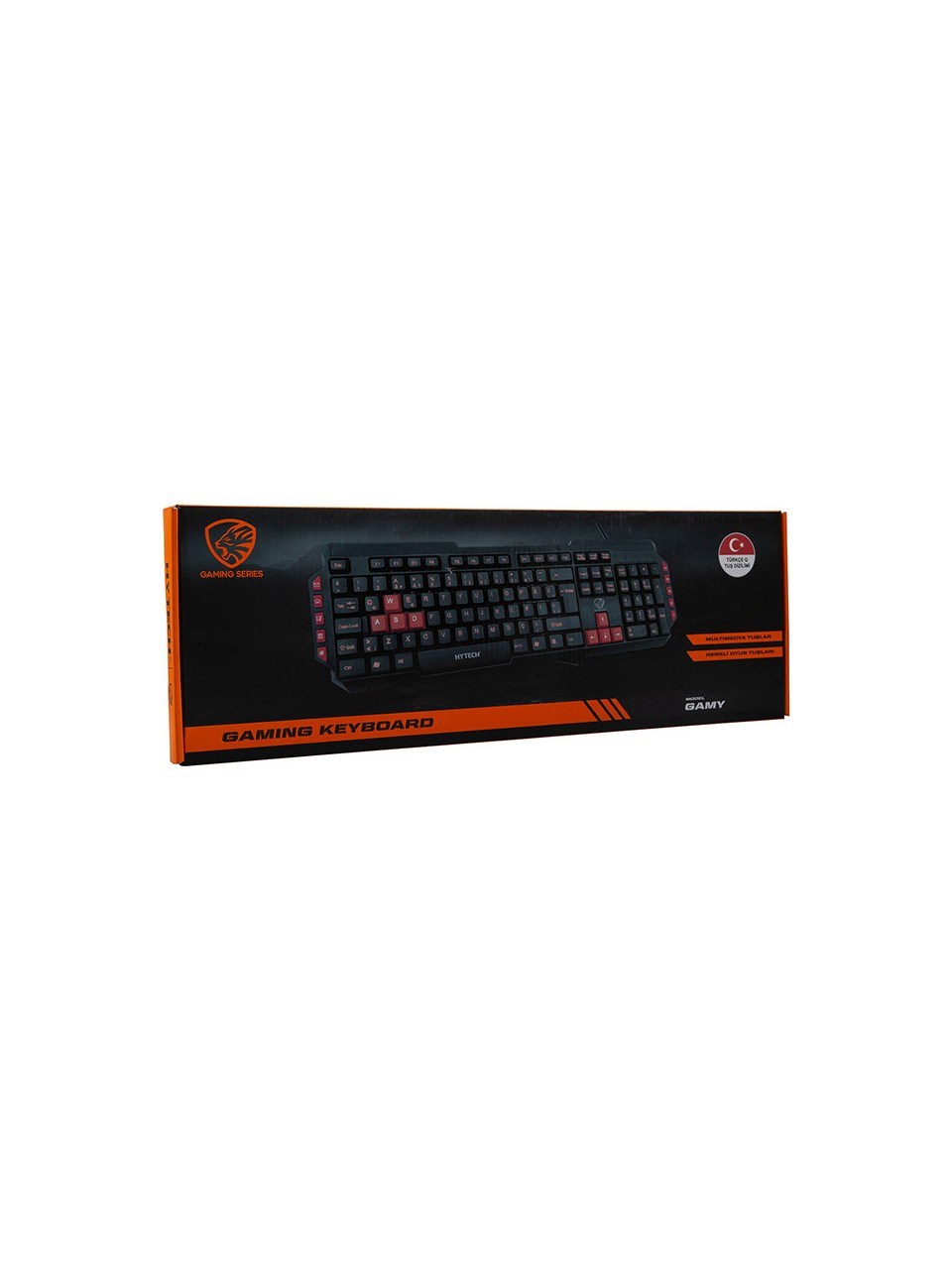 Hytech HYK-46 GAMY Siyah USB Kırmızı Tuşlu Q Gaming Oyuncu Klavyesi