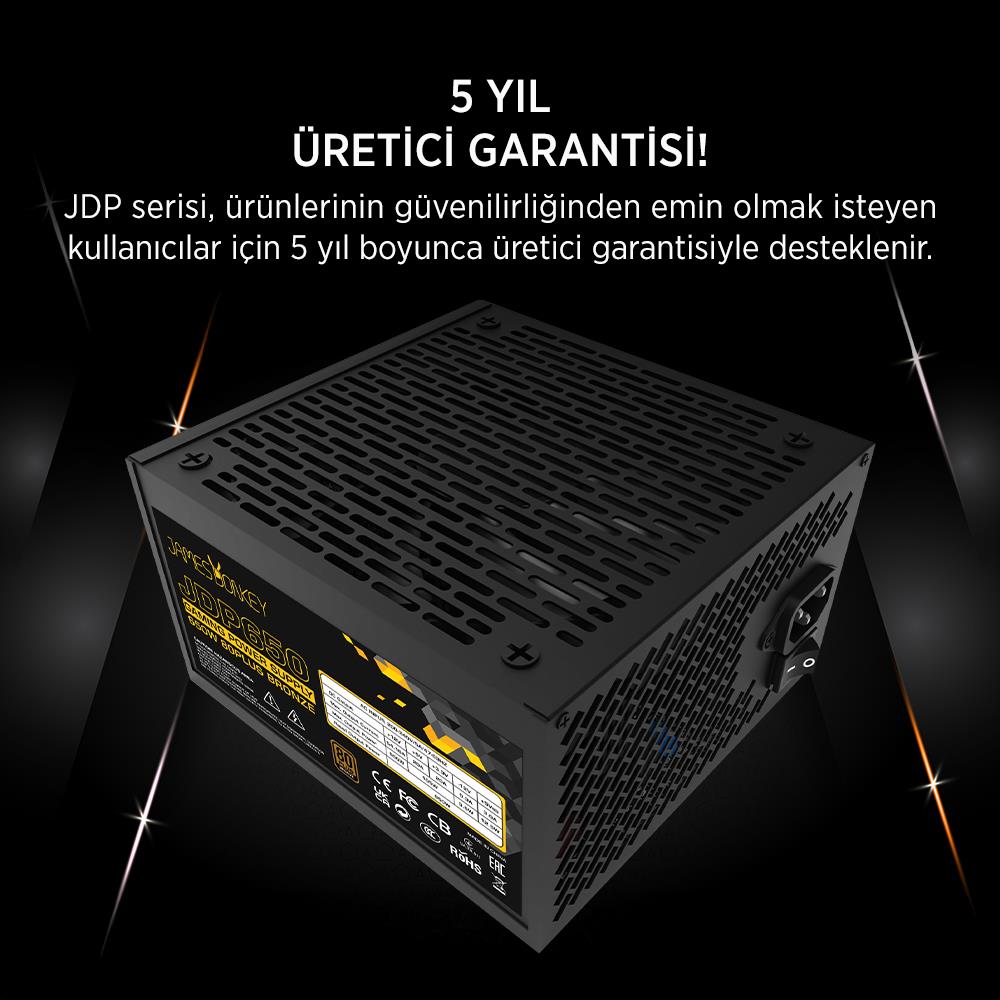 James Donkey JDP650 APFC 12CM 650W Bronze 80+ Power Supply