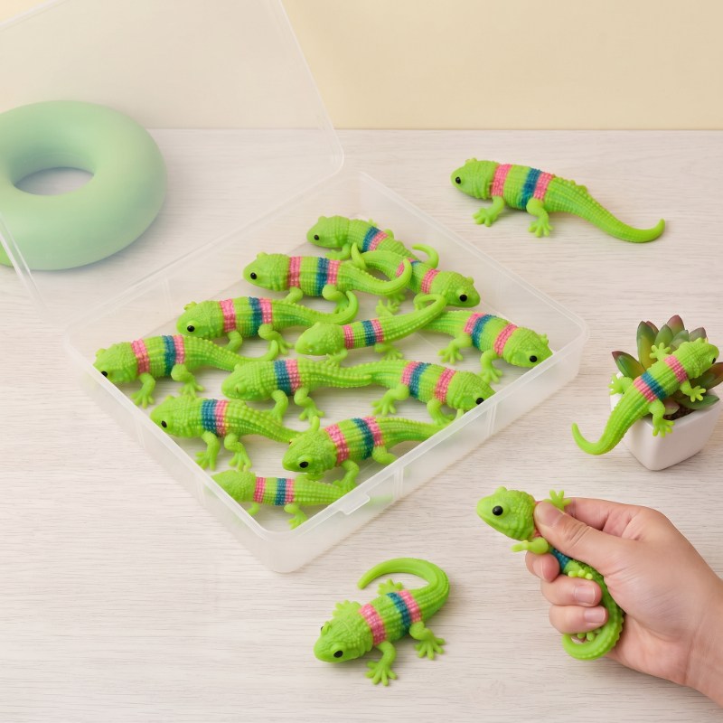 Kertenkele Tasarımlı Squishy - 12'li Paket - Yumuşak Oyuncak