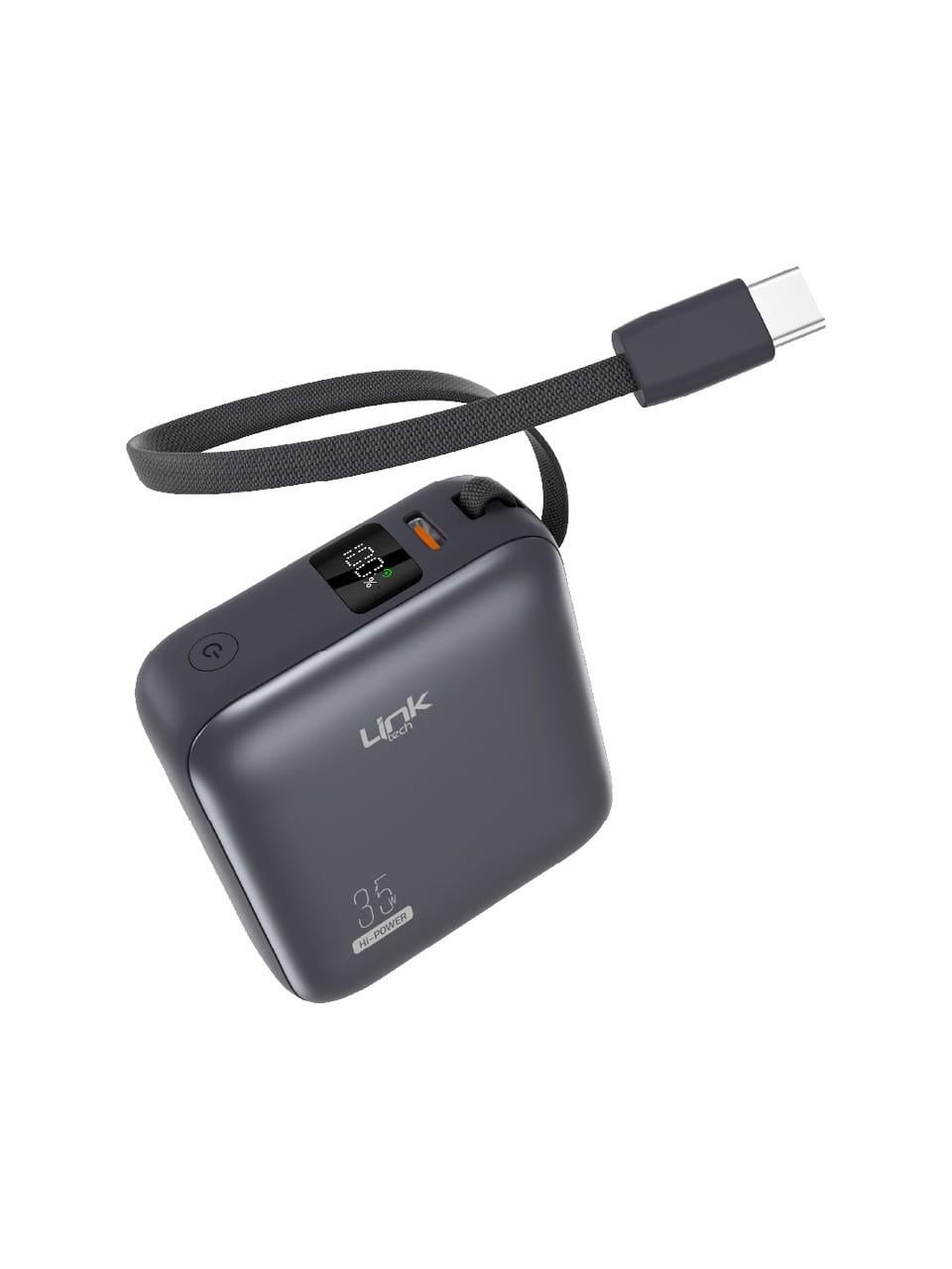 LinkTech PD35 Premium 10000 Mah 35W Süper Hızlı Dahili Kablolu Powerbank