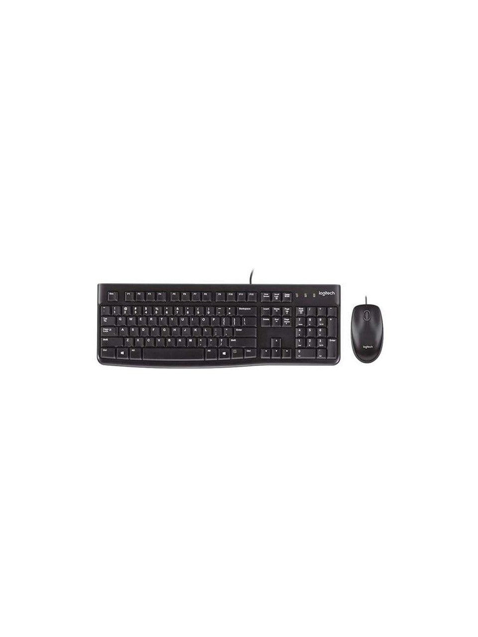 Logitech MK120 USB Kablolu Tam Boyutlu Türkçe Klavye Mouse Seti - Siyah