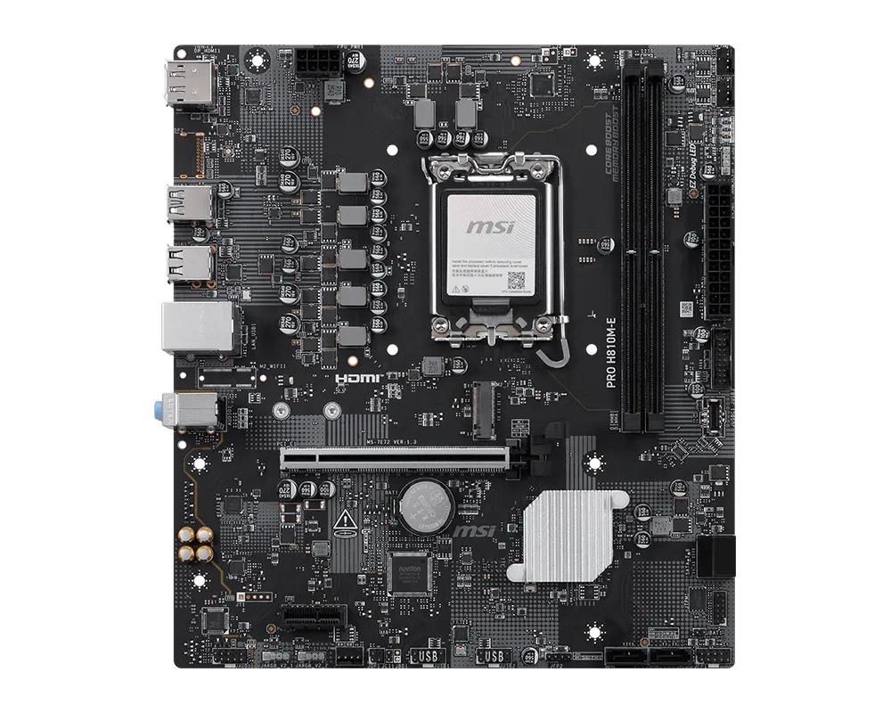 MSI PRO H810M-E DDR5 6400MHz (OC) M.2 mATX 1851P